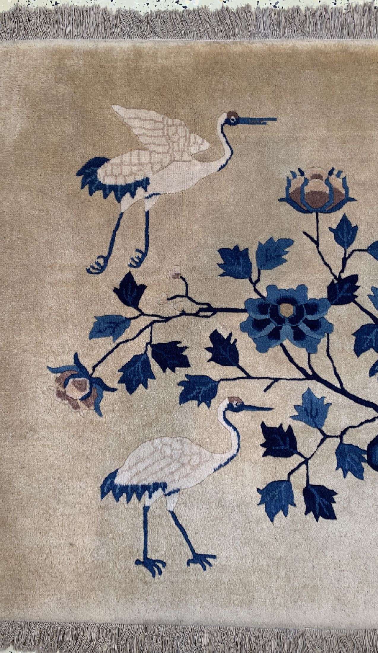 Detail b: Antique finished, China, ca. 40 Jahre, Wolle auf Baumwolle, ca. 93 x 156 cm, EHZ: 2