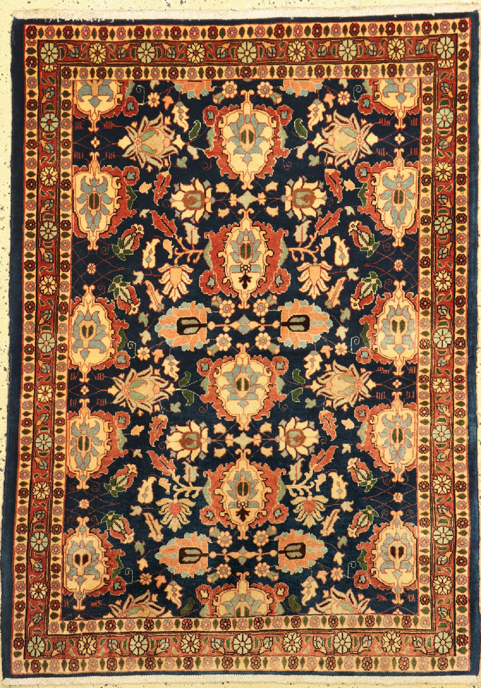 Weramin Kork fein, Persien, ca. 40 Jahre, Korkwolle auf Baumwolle, ca. 147 x 110 cm, EHZ: 2