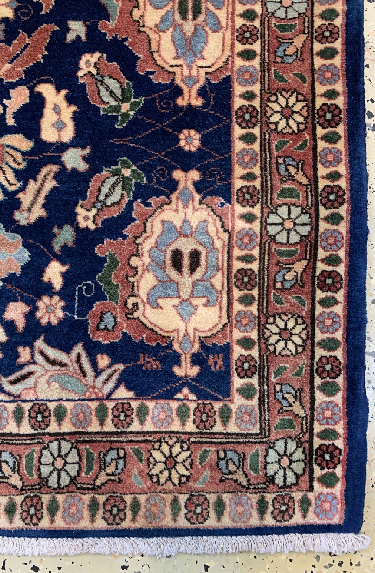 Detail a: Weramin Kork fein, Persien, ca. 40 Jahre, Korkwolle auf Baumwolle, ca. 147 x 110 cm, EHZ: 2