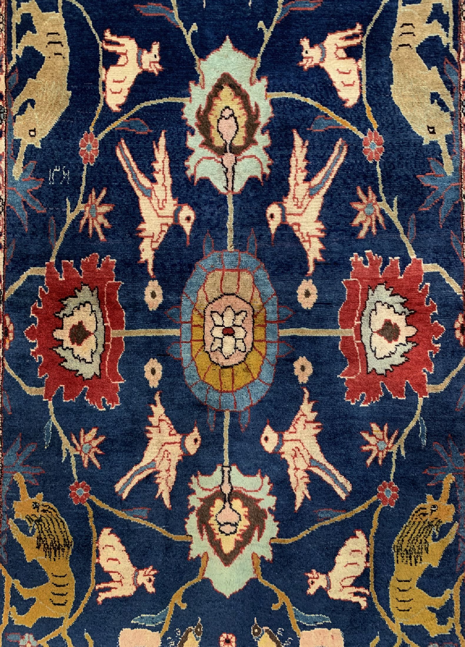 Detail b: Weramin alt, Persien, datiert(1361) 1940 , Wolle auf Baumwolle, ca. 162 x 104 cm, EHZ: 2