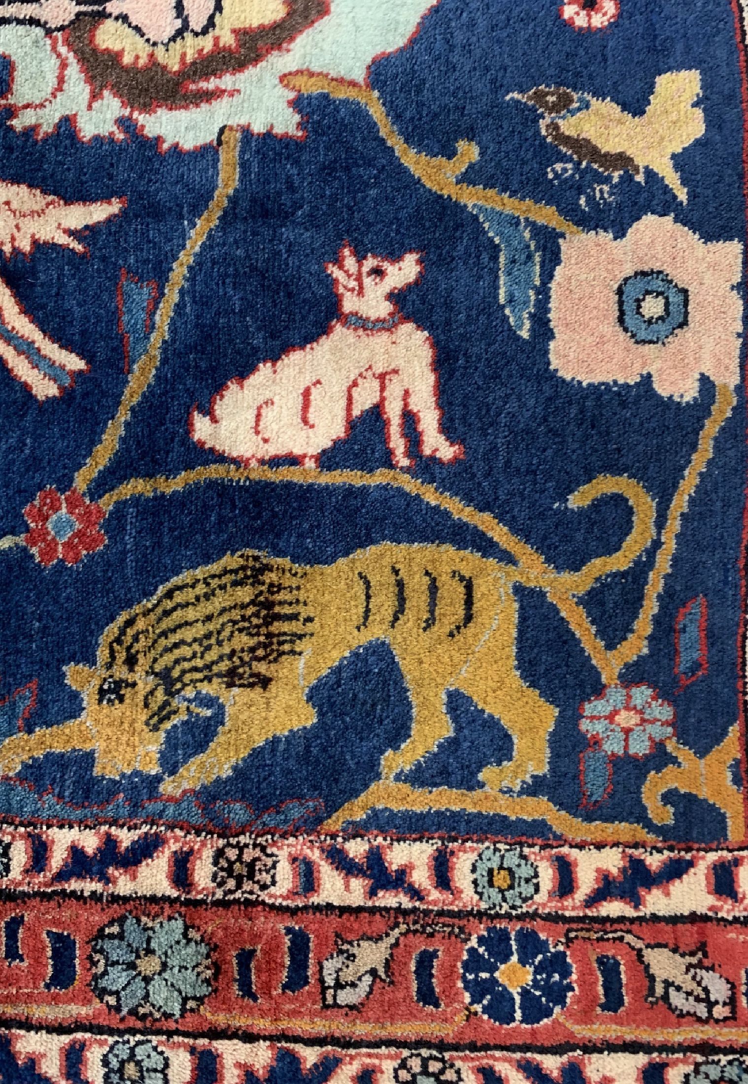 Detail c: Weramin alt, Persien, datiert(1361) 1940 , Wolle auf Baumwolle, ca. 162 x 104 cm, EHZ: 2