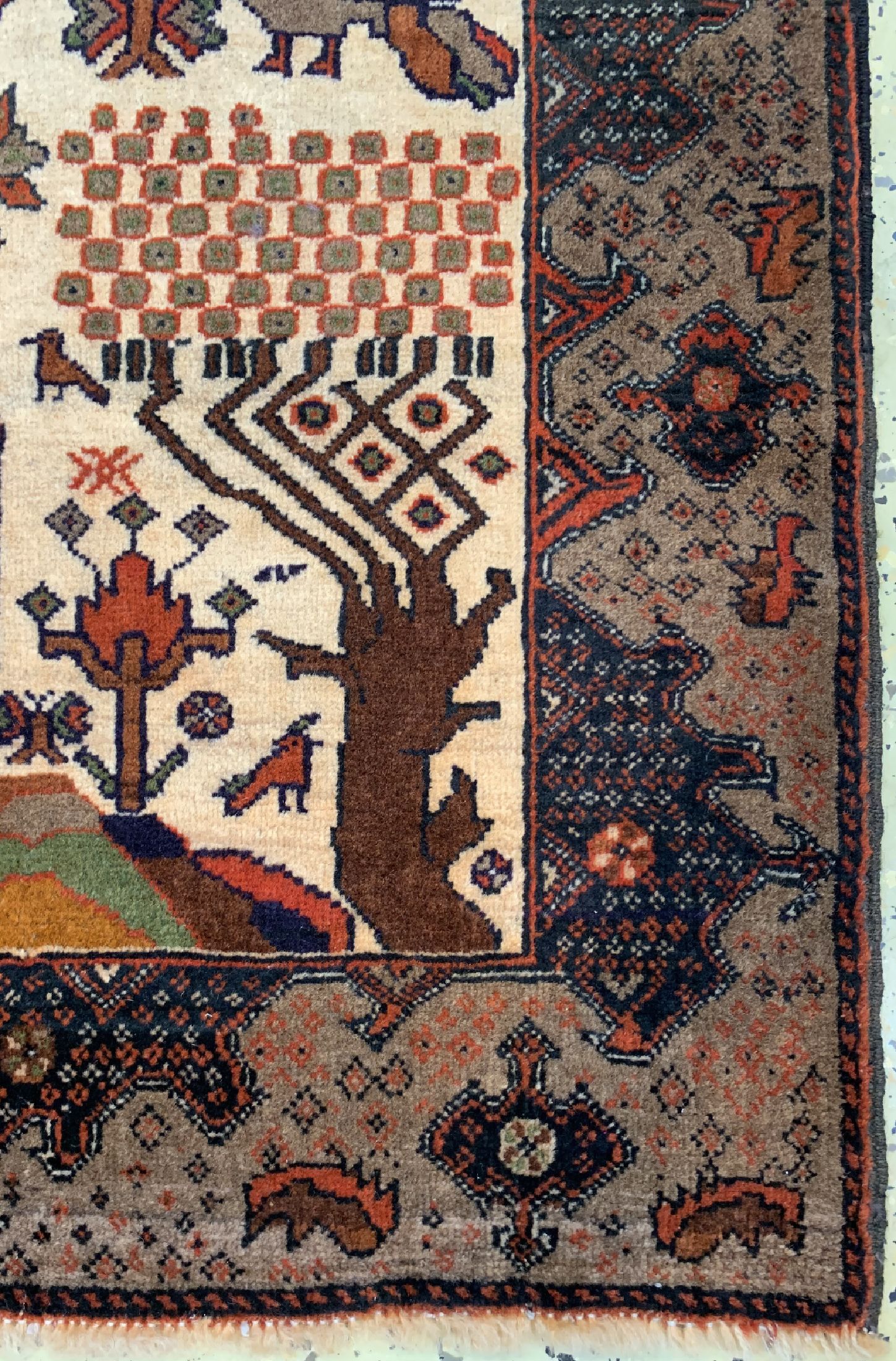 Detail a: Belutsch alt, Persien, um 1940, Wolle auf Wolle, ca. 143 x 88 cm, EHZ: 2