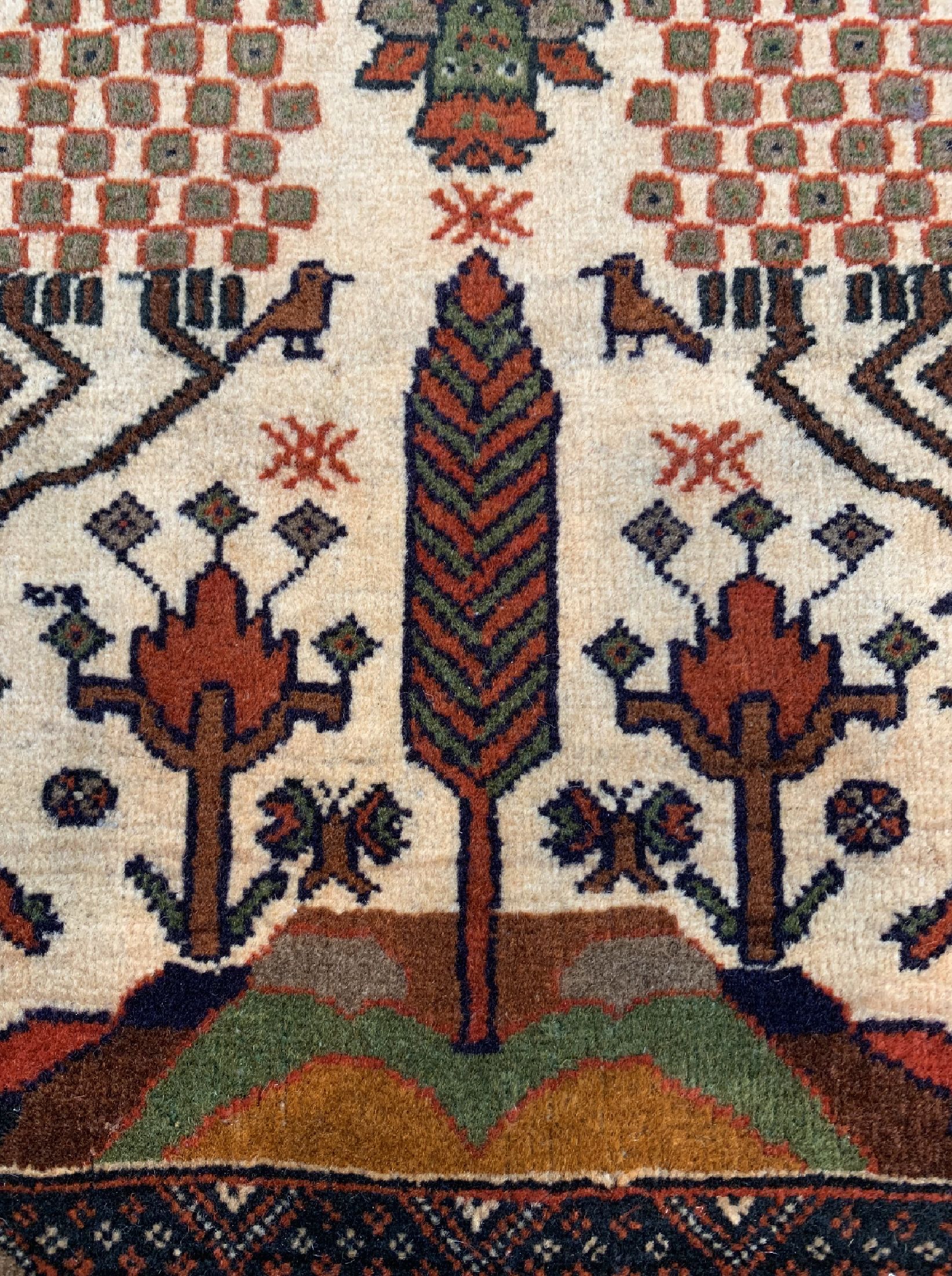 Detail c: Belutsch alt, Persien, um 1940, Wolle auf Wolle, ca. 143 x 88 cm, EHZ: 2