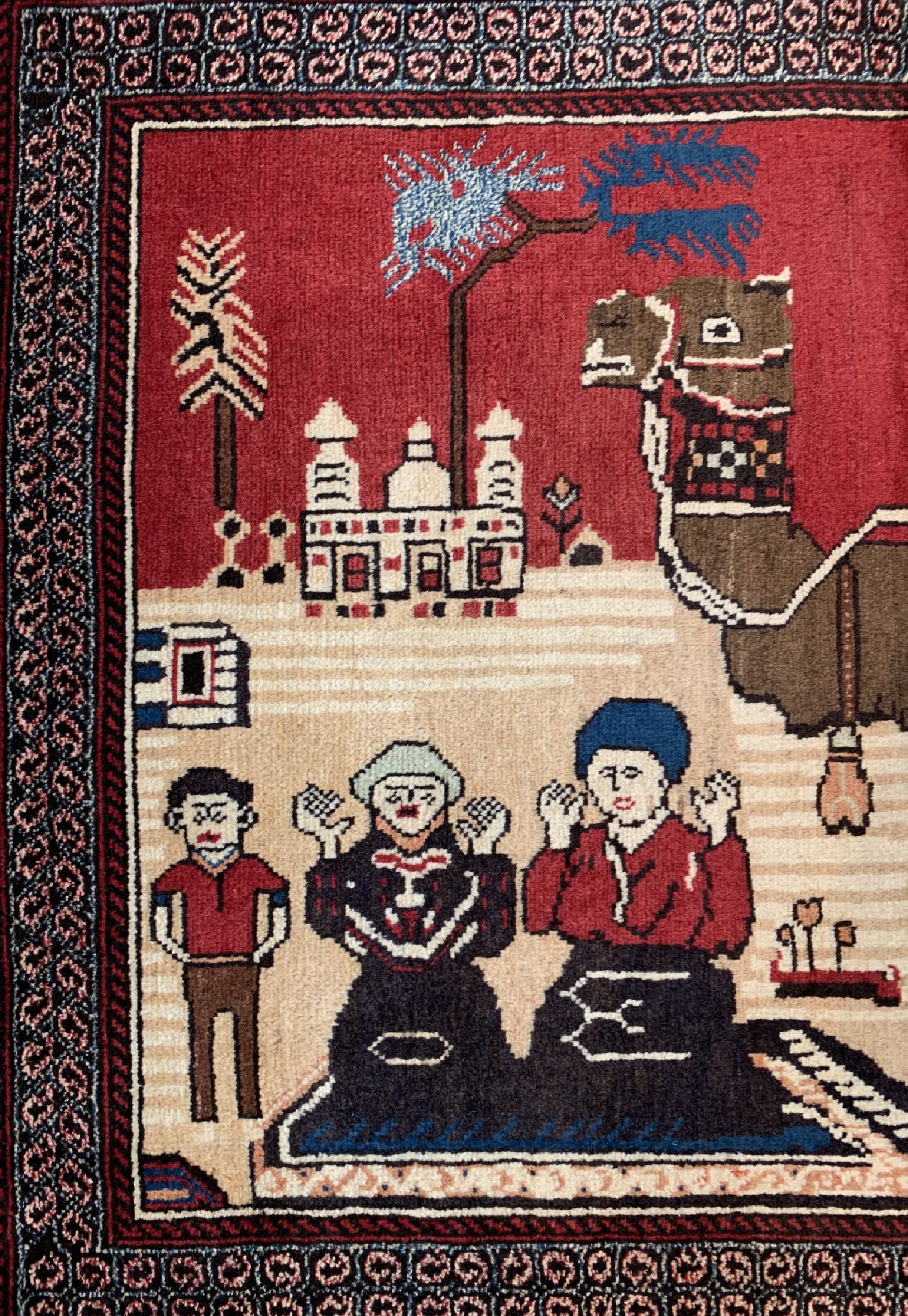 Detail a: Belutsch alt, Persien, um 1960, Wolle auf Baumwolle, ca. 137 x 100 cm, EHZ: 2