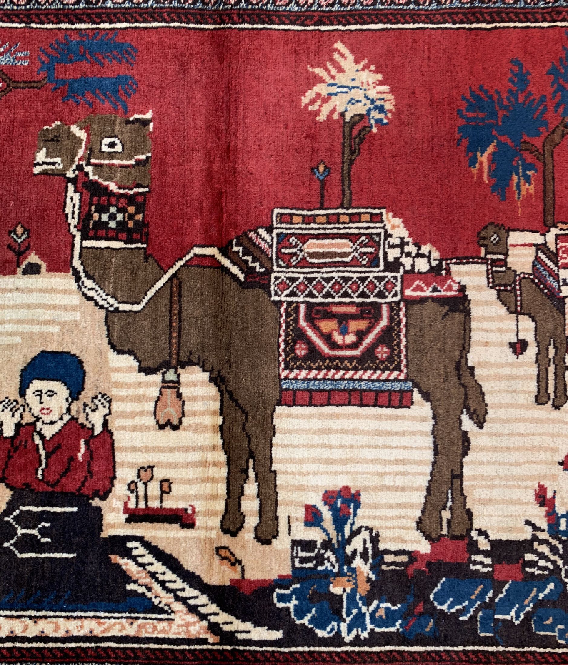 Detail b: Belutsch alt, Persien, um 1960, Wolle auf Baumwolle, ca. 137 x 100 cm, EHZ: 2