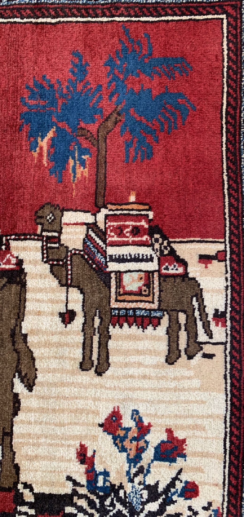 Detail c: Belutsch alt, Persien, um 1960, Wolle auf Baumwolle, ca. 137 x 100 cm, EHZ: 2