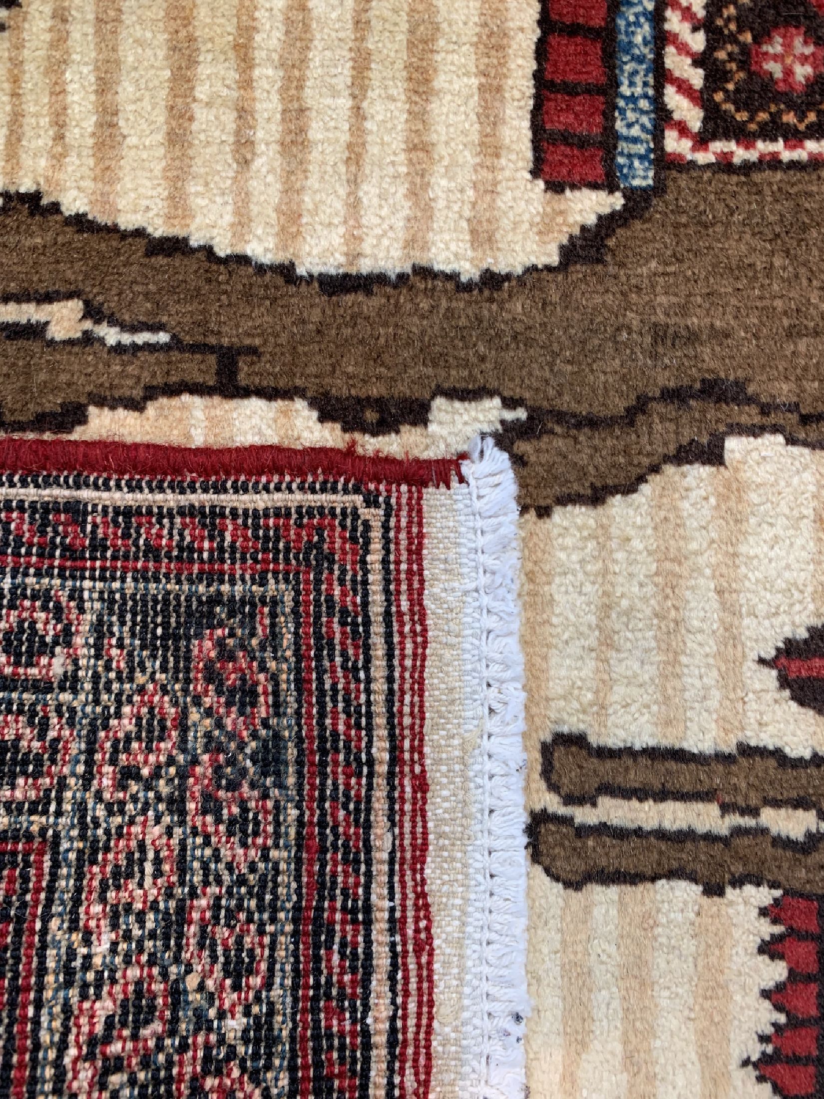 Detail d: Belutsch alt, Persien, um 1960, Wolle auf Baumwolle, ca. 137 x 100 cm, EHZ: 2