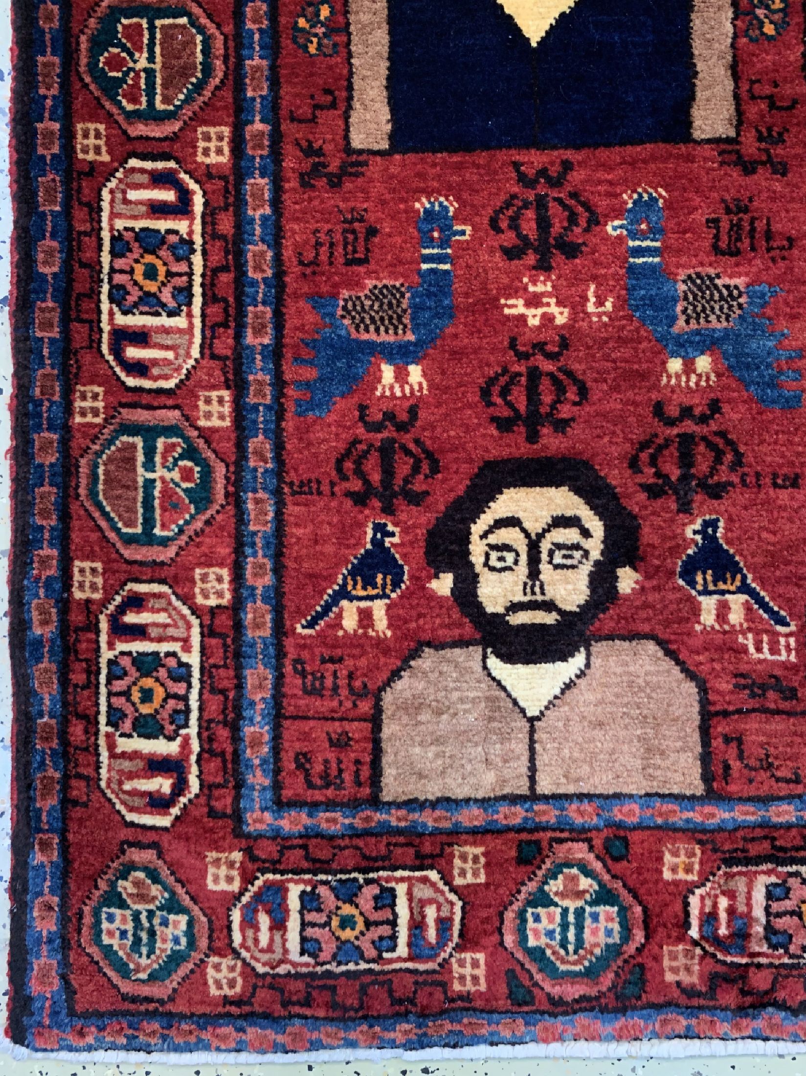 Detail a: Nahawand alt, Persien, um 1960, Wolle auf Baumwolle, ca. 150 x 107 cm, EHZ: 2