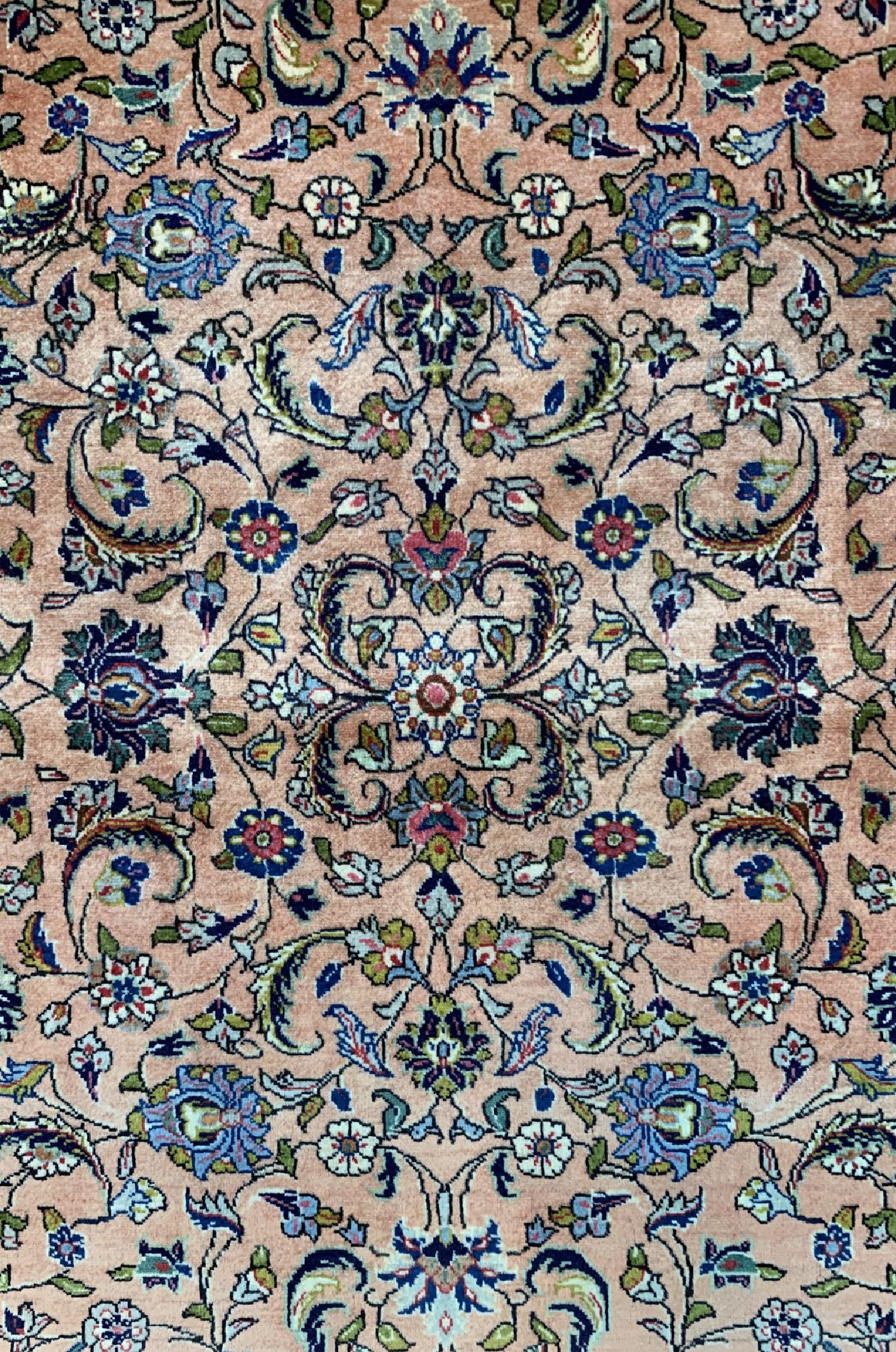 Detail b: Sarogh Kork fein, Persien, ca. 50 Jahre, Korkwolle auf Baumwolle, ca. 155 x 105 cm, EHZ: 2