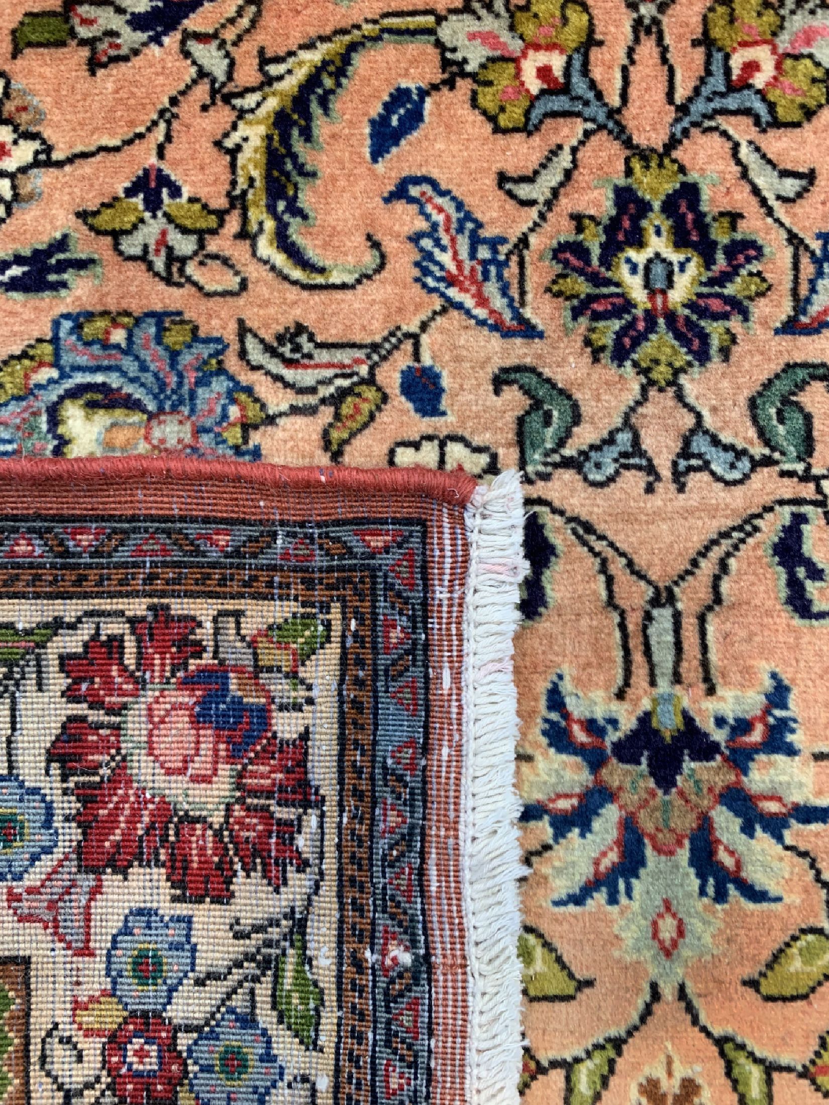 Detail c: Sarogh Kork fein, Persien, ca. 50 Jahre, Korkwolle auf Baumwolle, ca. 155 x 105 cm, EHZ: 2