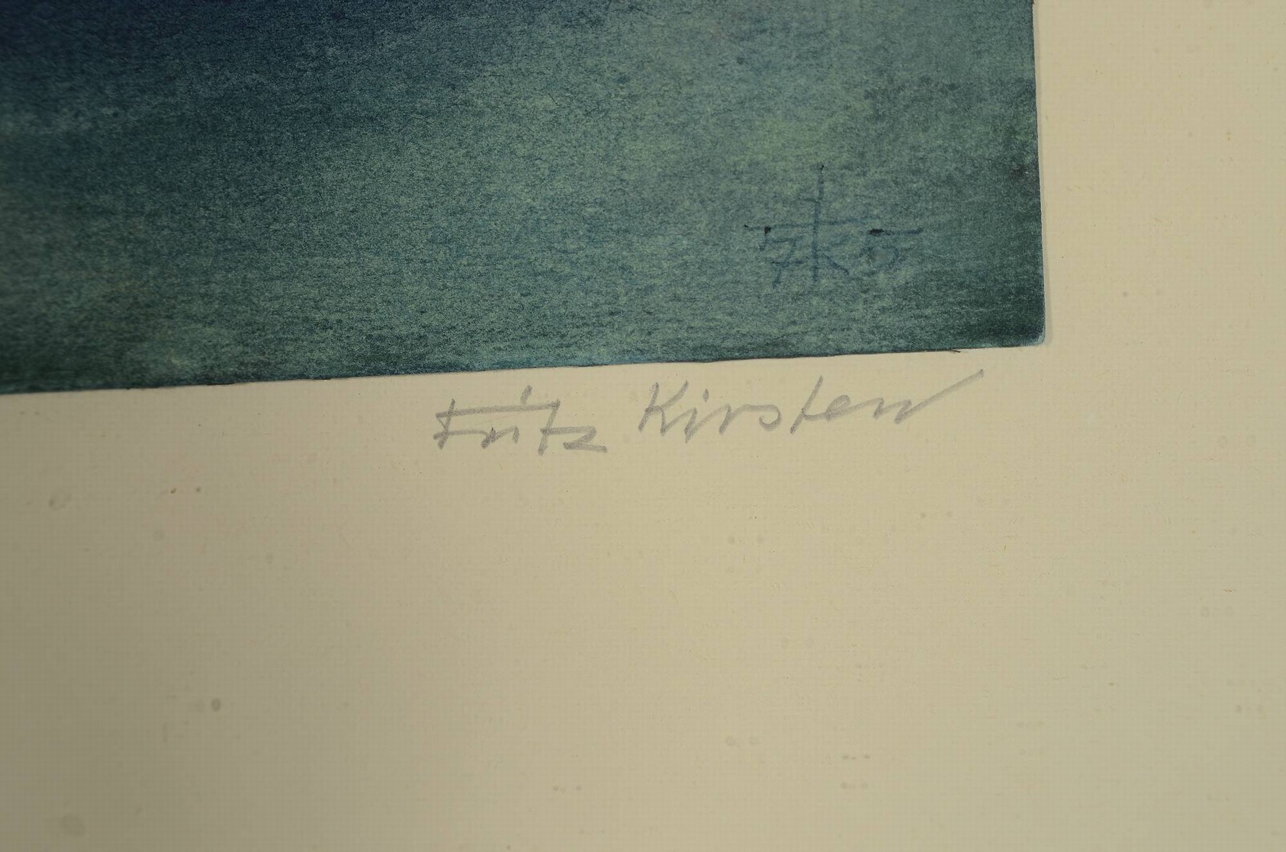 Detail b: Fritz Kirsten, Maler des 20. Jahrhunderts, Konvolut aus 4 Aquarellen, "Blüte", 1970, 63x47 cm; 3x ohne Titel von 1975/76, je handsigniert ...