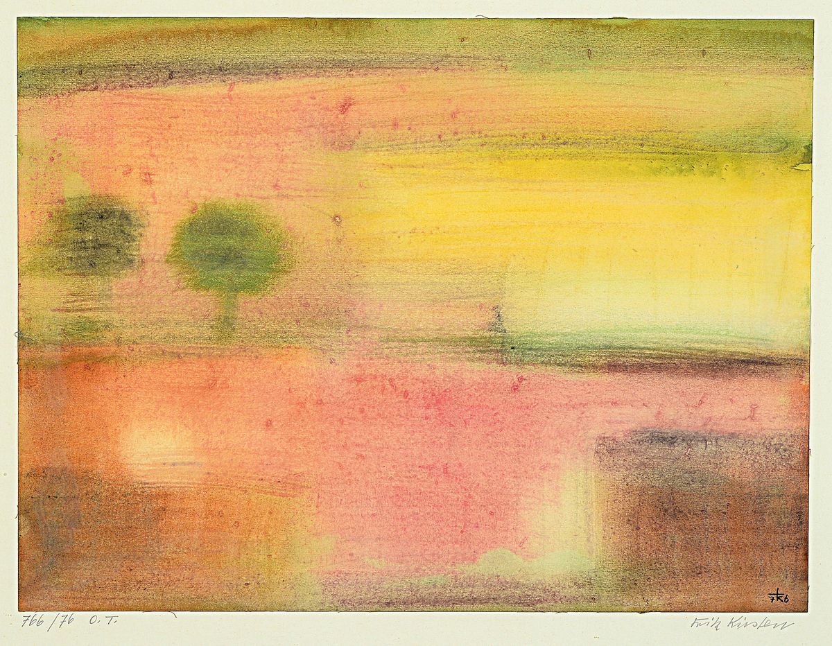 Detail a: Fritz Kirsten, Maler des 20.Jh., Konvolut aus 5 Aquarellen, "Spätsommer", 1970 und "Blick vom Feldberg", 1968, je 31x45 cm; 3x ...