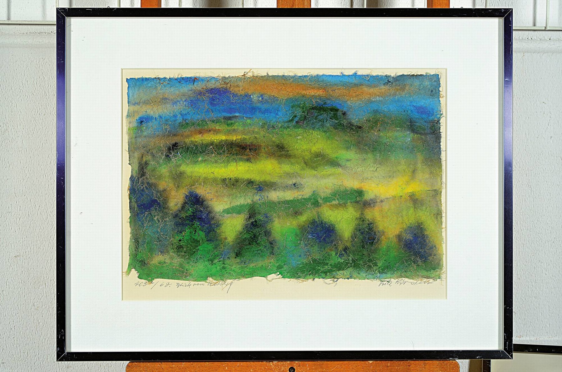 Detail k: Fritz Kirsten, Maler des 20.Jh., Konvolut aus 5 Aquarellen, "Spätsommer", 1970 und "Blick vom Feldberg", 1968, je 31x45 cm; 3x ...