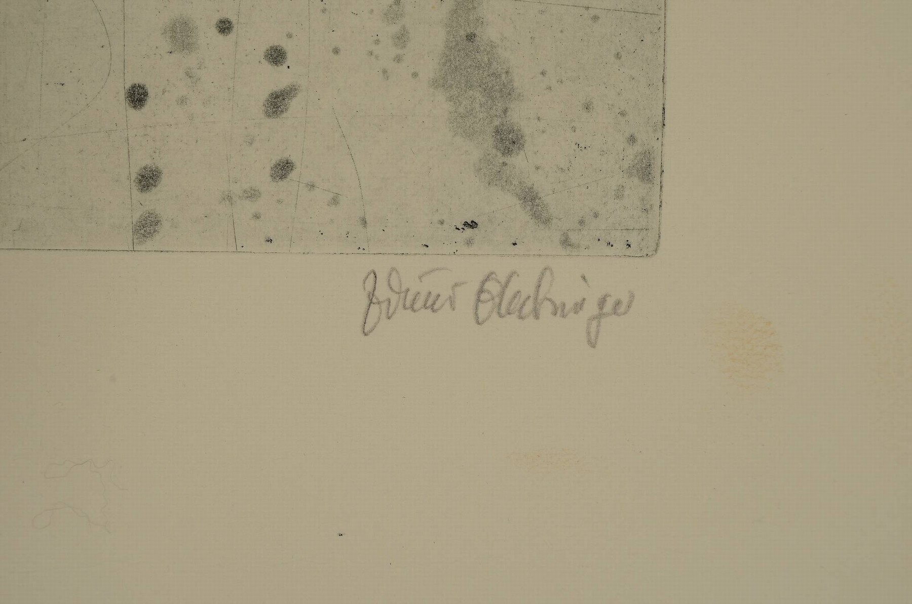 Detail a: Edmund Blechinger, Salzburg 1922-1989, Radierung, New Yorker Häuserzeile, Ed. 100/150, handsigniert, ungerahmt, 40x53 cm