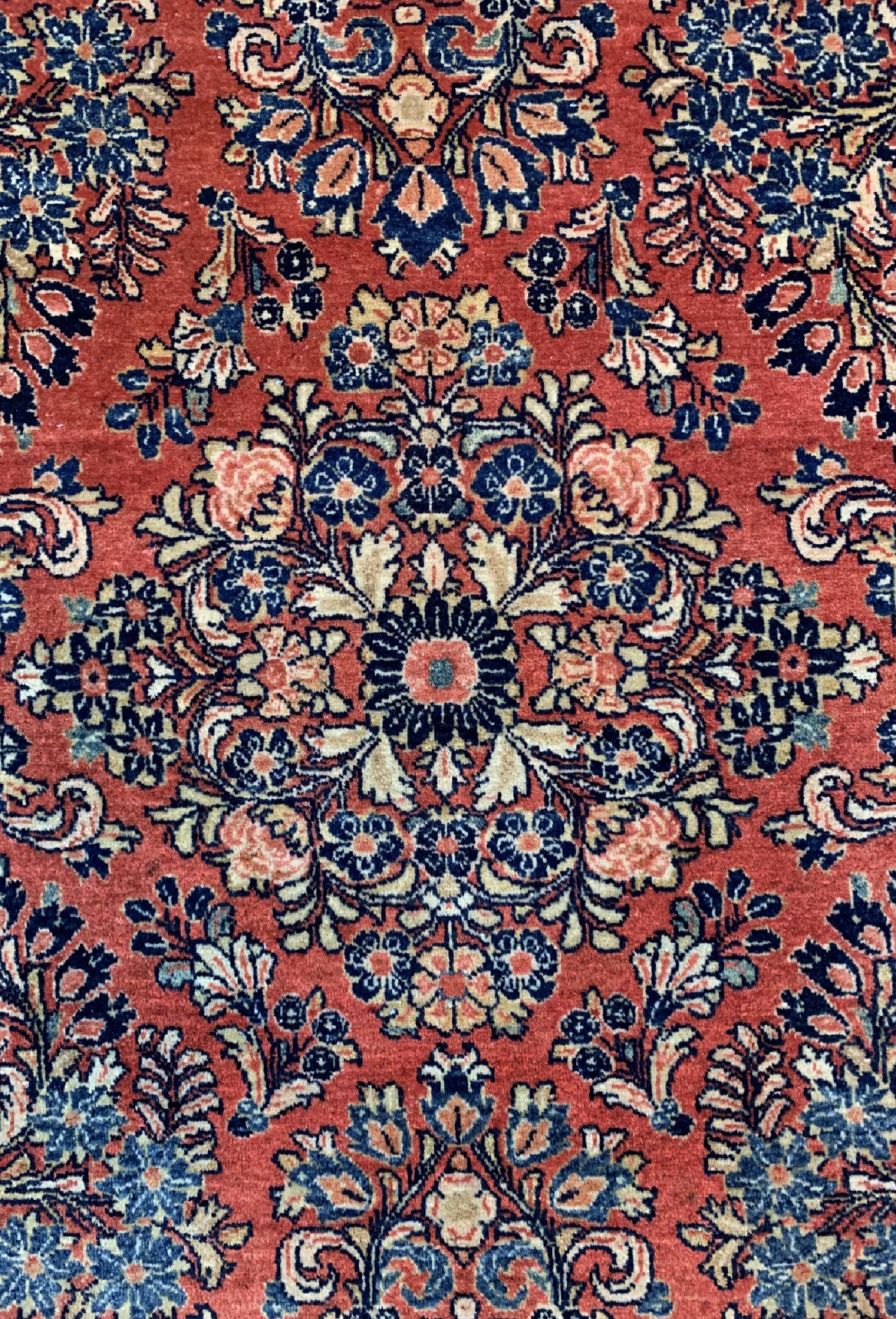 Detail c: Us Re-Import Sarogh, Persien, um 1920/1930,Wolle auf Baumwolle, ca. 300 x 310 cm, EHZ: 2