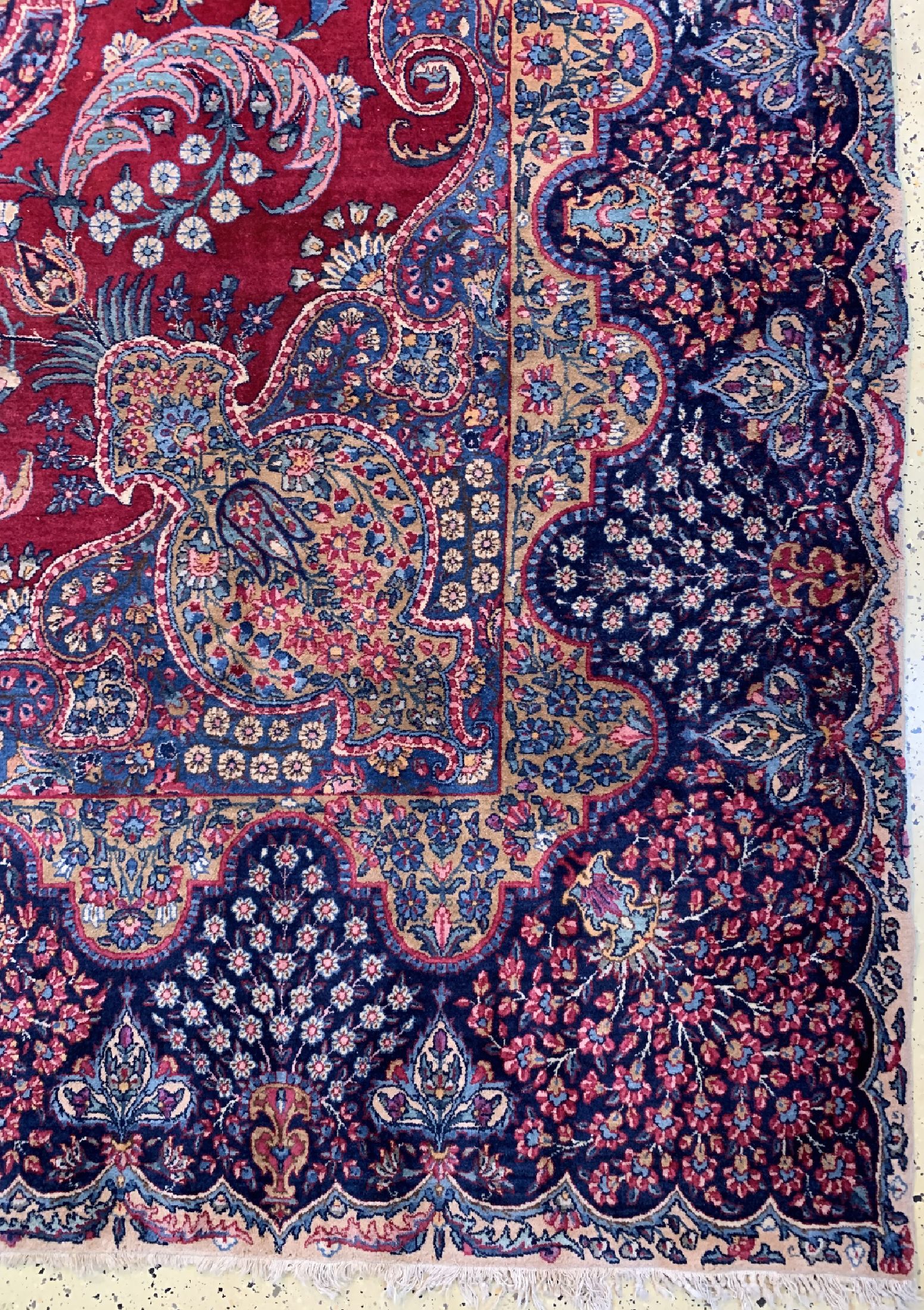 Detail a: Kerman alt, Persien, um 1950, Wolle auf Baumwolle, ca. 395 x 300 cm, EHZ: 3