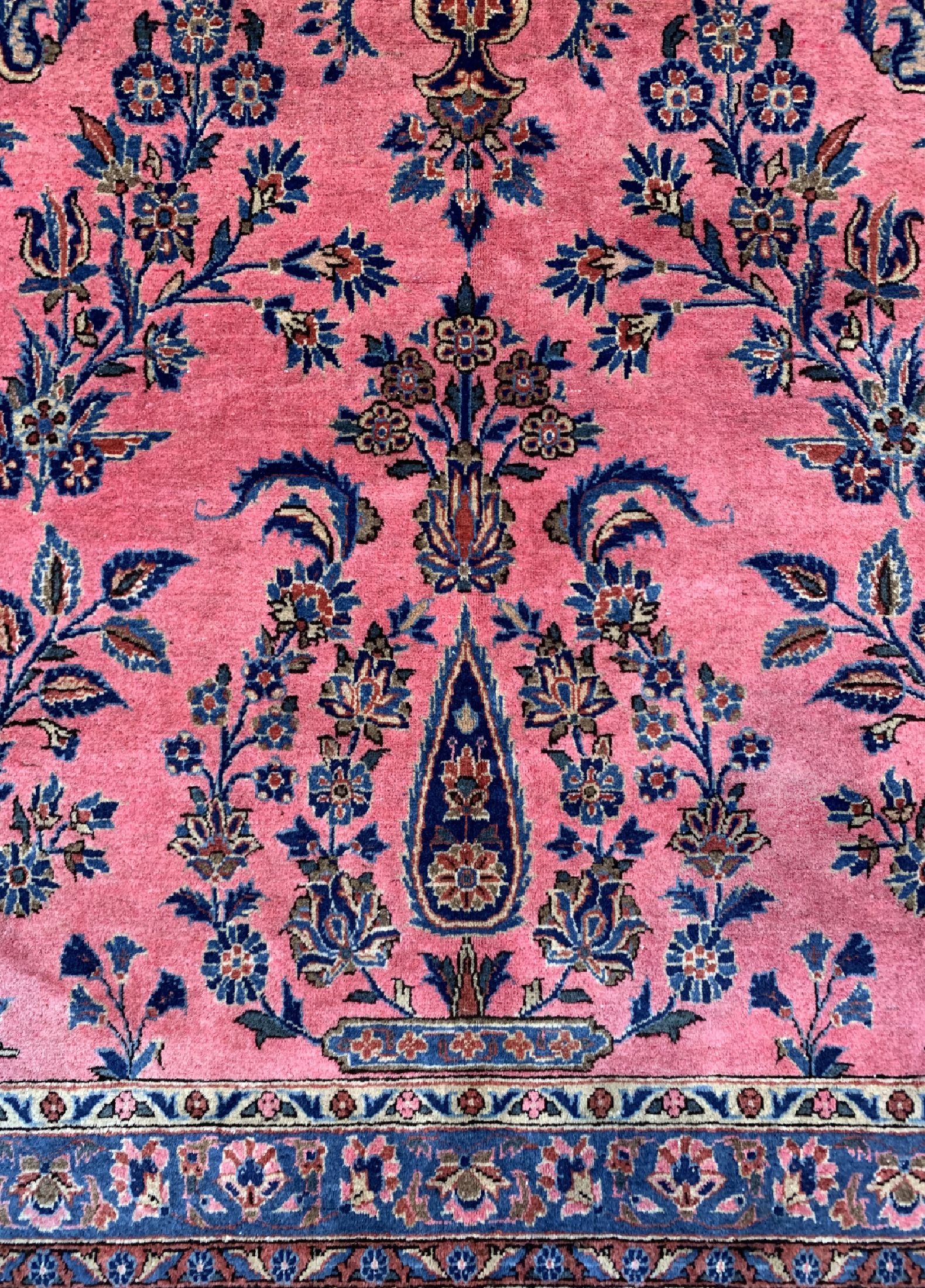 Detail b: Us Re-Import Keschan fein, Persien, um 1900, Manchester-Korkwolle, ca. 366 x 260 cm, gereinigt, EHZ: 1-2