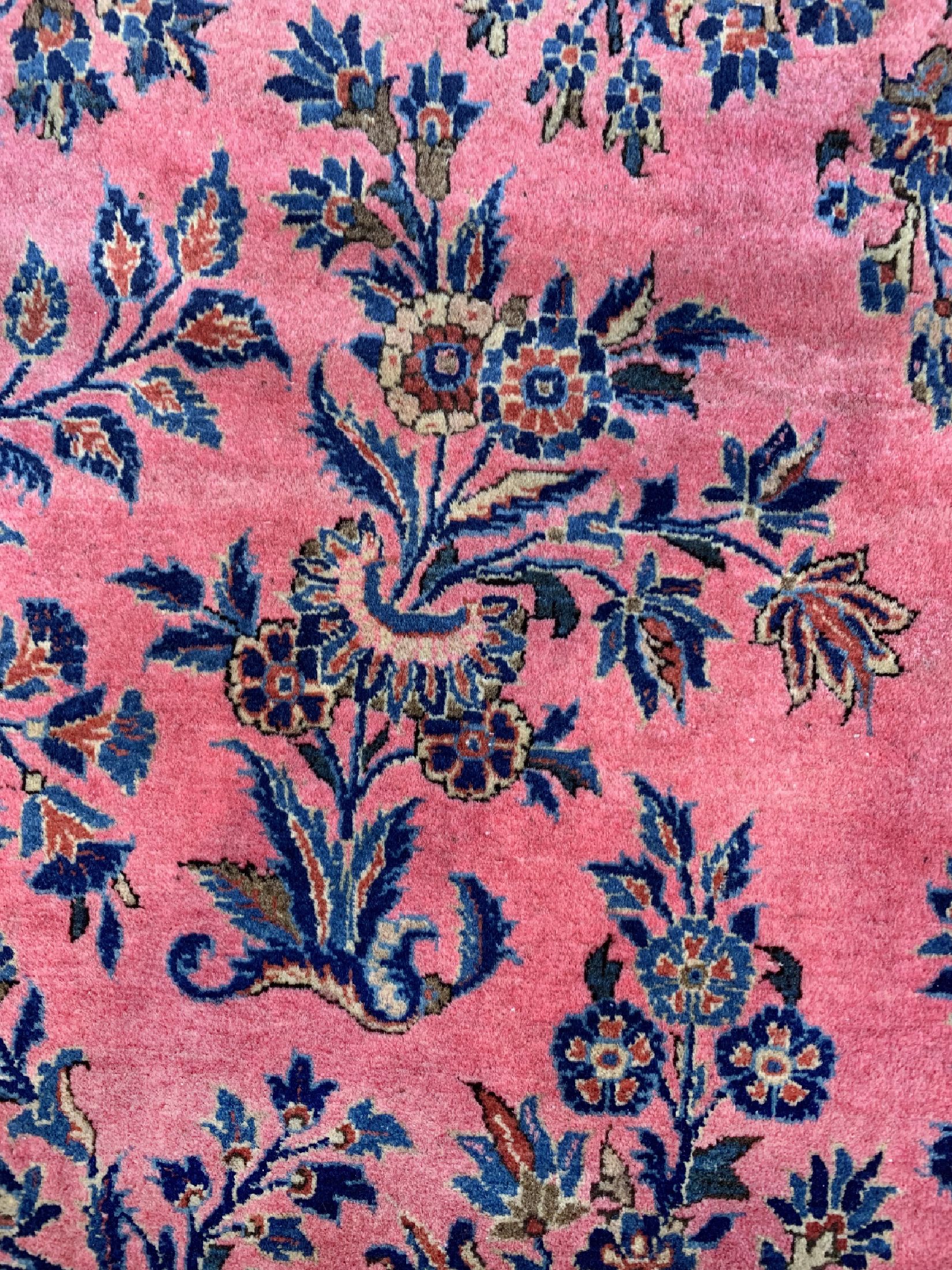 Detail d: Us Re-Import Keschan fein, Persien, um 1900, Manchester-Korkwolle, ca. 366 x 260 cm, gereinigt, EHZ: 1-2