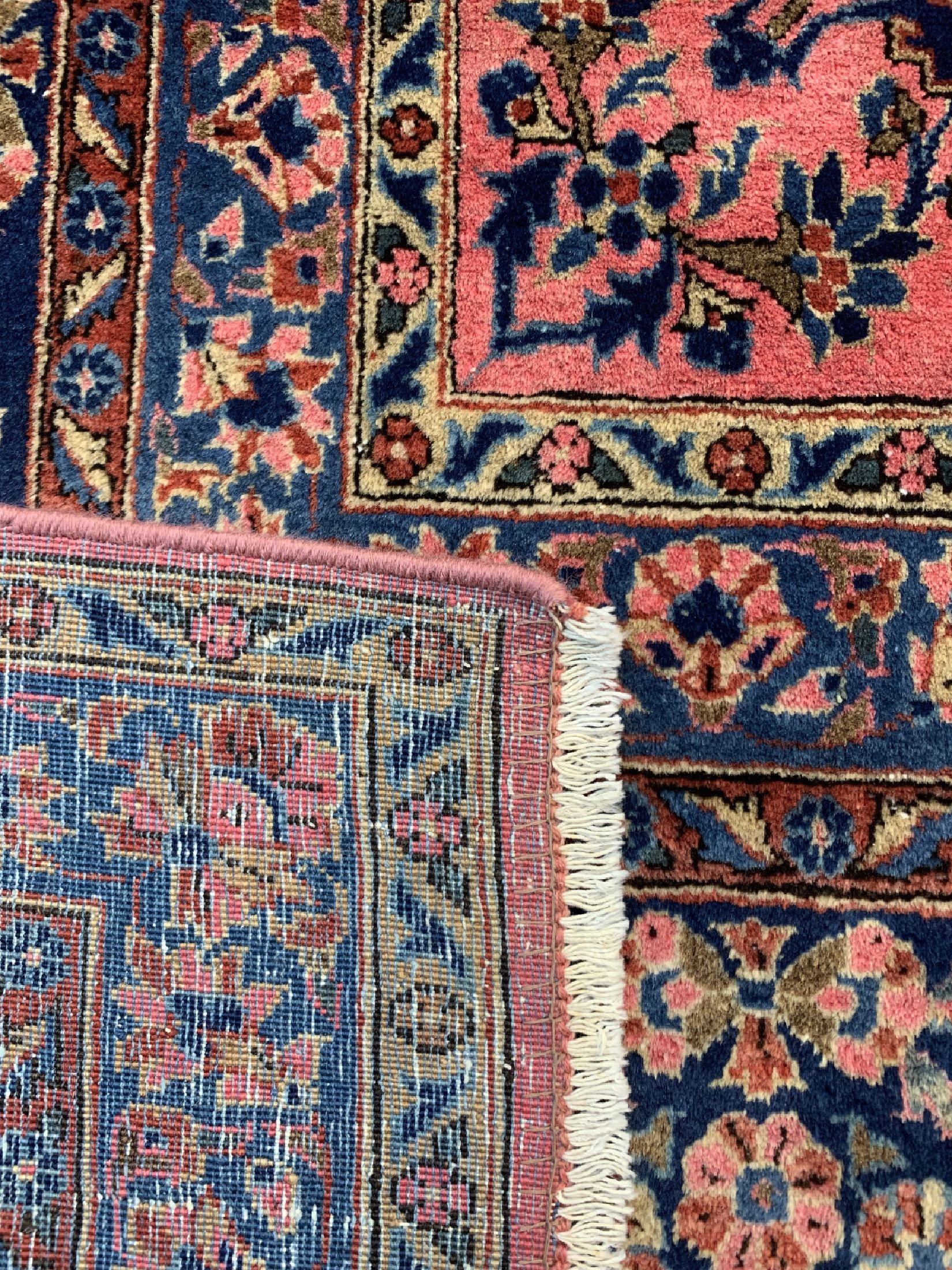 Detail e: Us Re-Import Keschan fein, Persien, um 1900, Manchester-Korkwolle, ca. 366 x 260 cm, gereinigt, EHZ: 1-2
