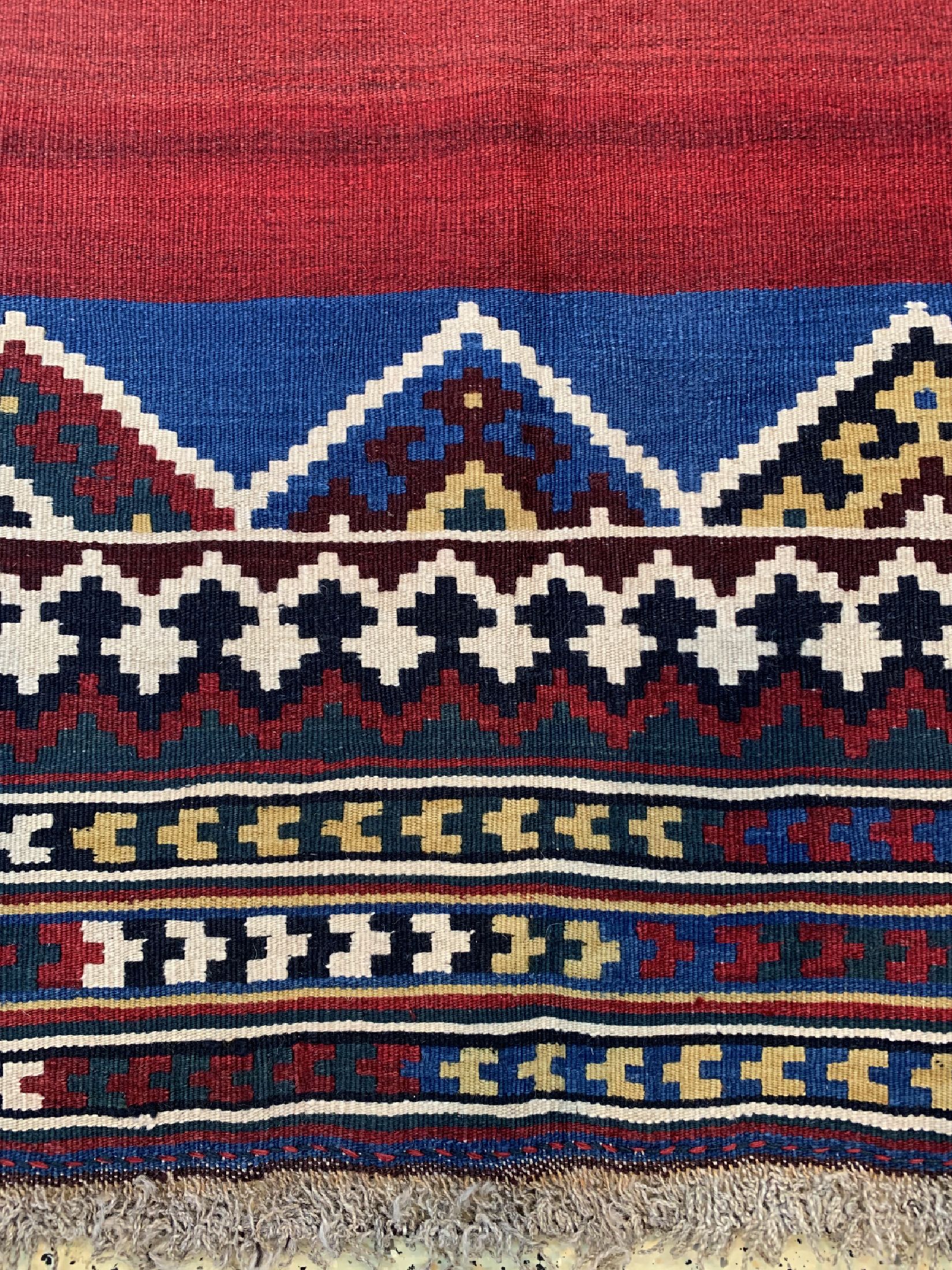 Detail b: Ghaschgai Kelim, Persien, um 1920/1930, Wolle auf Wolle, ca. 237 x 148 cm, EHZ: 2