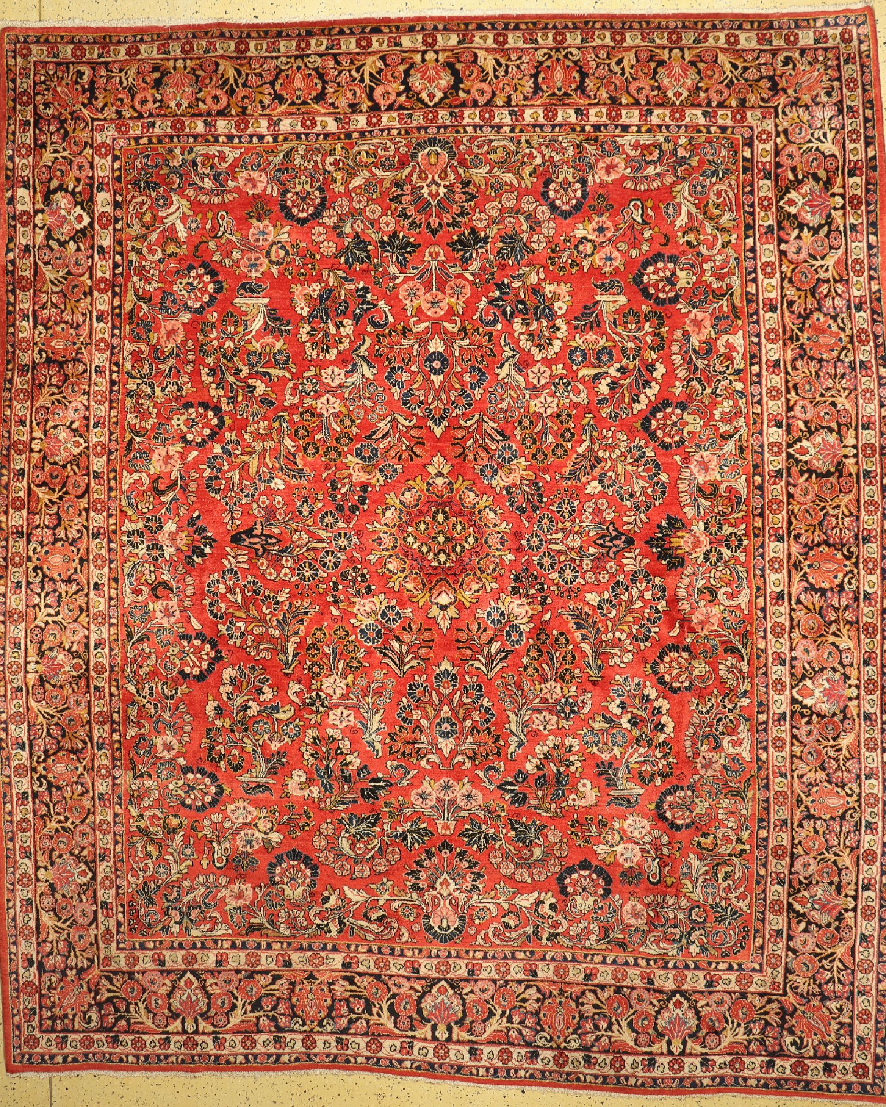 Us Re-Import Sarogh, Persien, um 1930, Wolle auf Baumwolle, ca. 374 x 310 cm, EHZ: 2