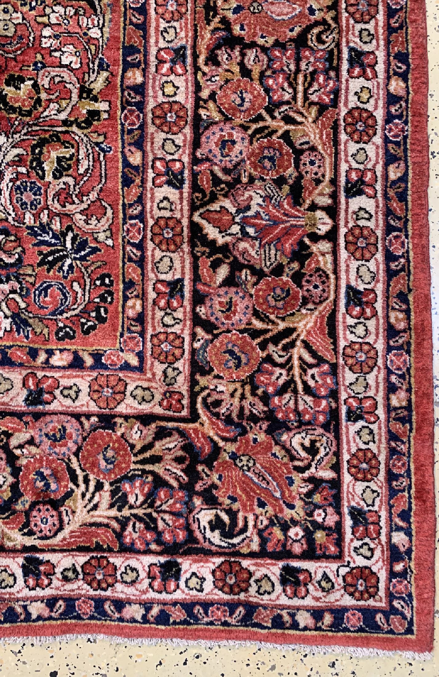 Detail a: Us Re-Import Sarogh, Persien, um 1930, Wolle auf Baumwolle, ca. 374 x 310 cm, EHZ: 2
