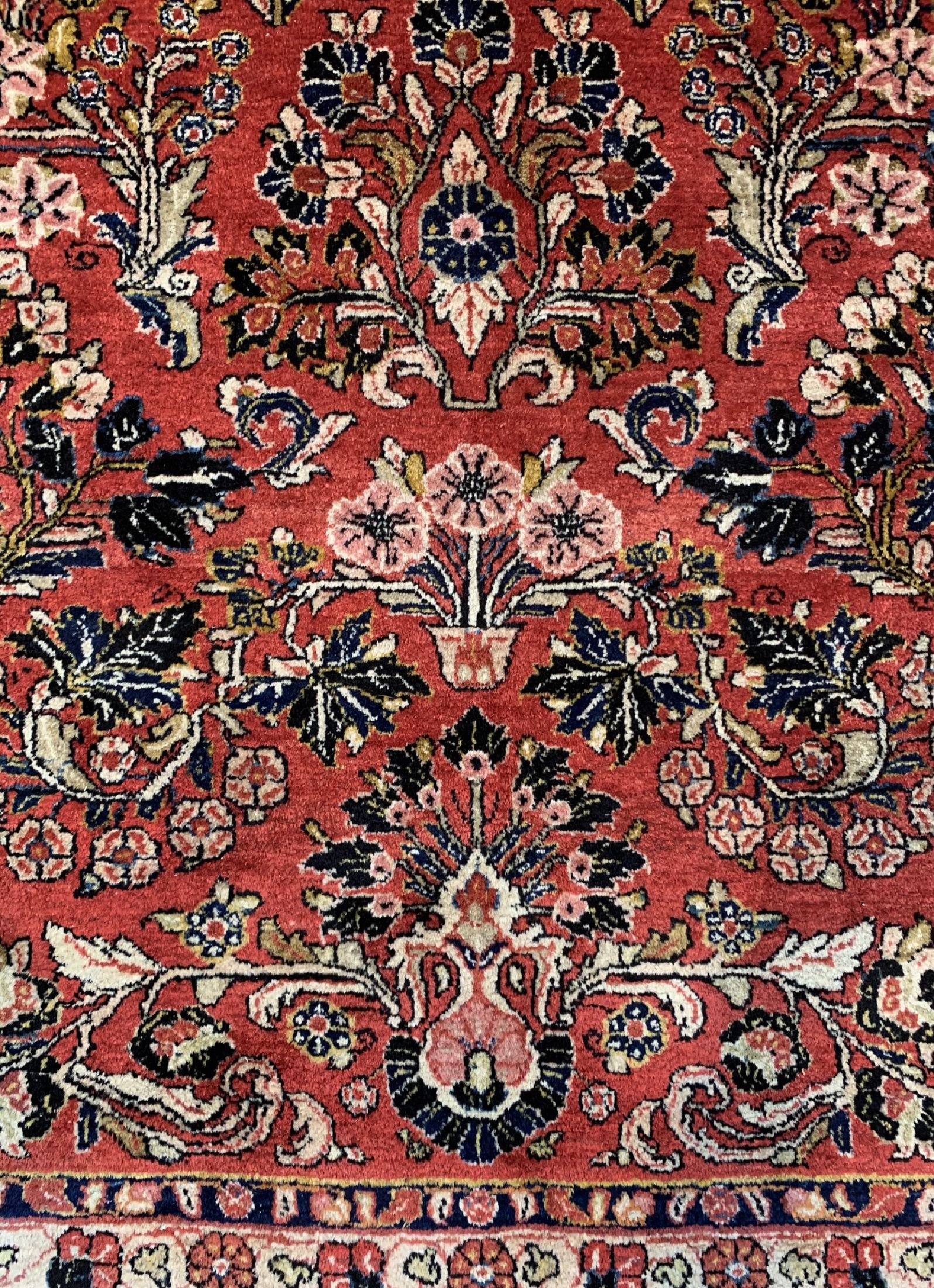 Detail b: Us Re-Import Sarogh, Persien, um 1930, Wolle auf Baumwolle, ca. 374 x 310 cm, EHZ: 2