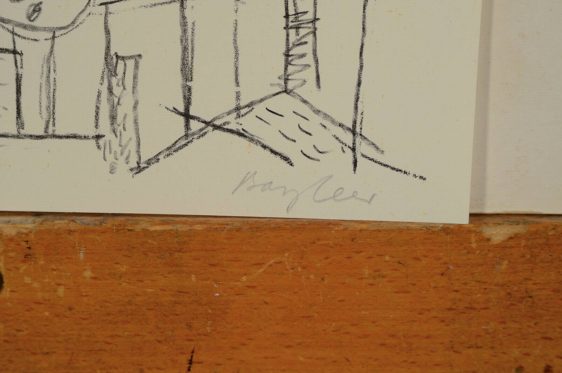 Detail a: Eduard Bargheer, 1901 Finkenwerder-1979 Blankenese, Das Dorf, Lithographie, handsign., num. 34/90, Blattgr. ca. 15x21cm