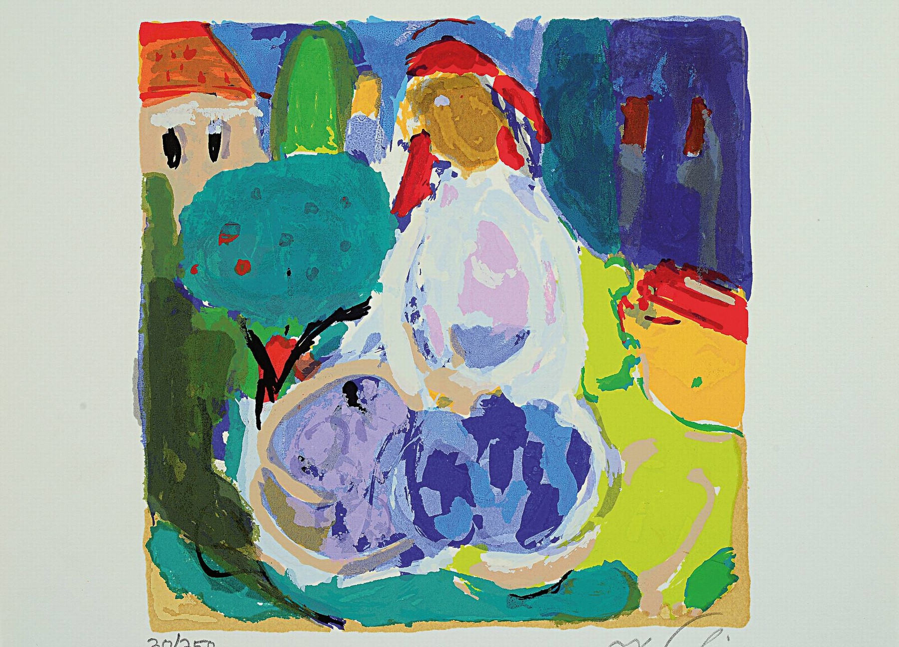 Amos Yaskil, geb. 1935 Haifa, Homage to the Galilee, Mappe mit 12 Farbserigraphien, alle handsign. und unterschiedlich num. aus 250er Auflage, ...