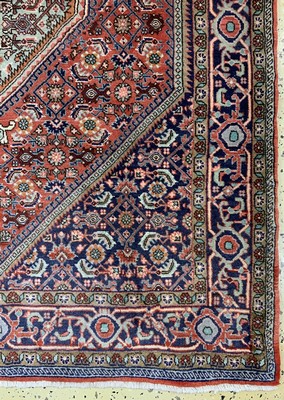 26678381a - Bijar old, Persia, approx. 60 years, wool on cotton, approx. 164 x 111 cm, faded colors, condition: 2. Rugs, Carpets & Flatweaves