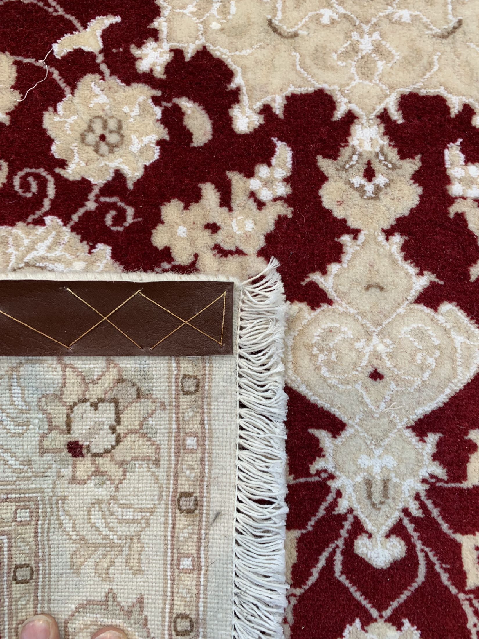 Detail b: 3 Lots Nain fein(9 La), Persien, ca. 30 Jahre, Korkwolle mit Seide, ca. 120 x 82 cm, & ca. 90 x 60 cm, EHZ: 1-2