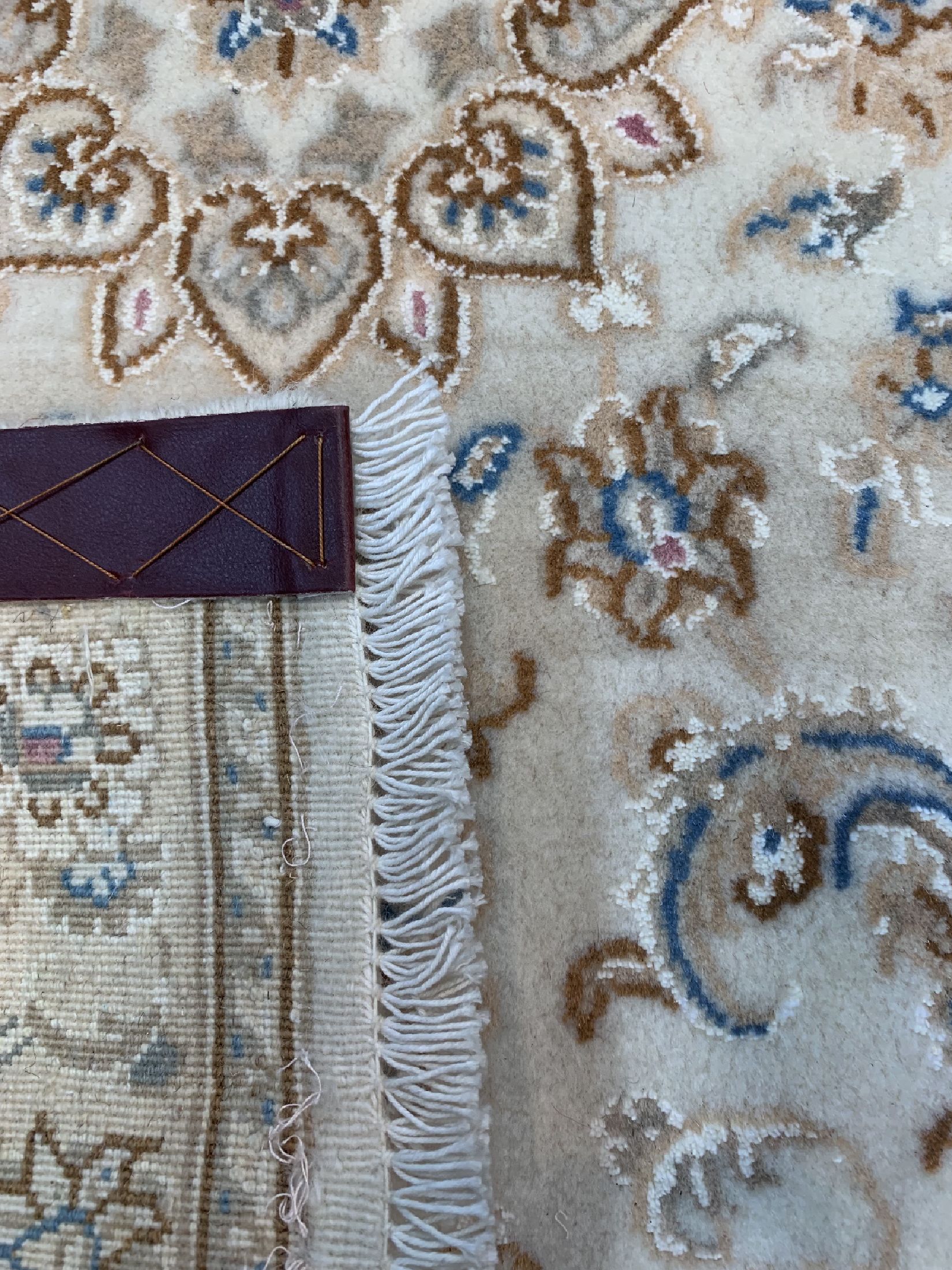 Detail f: 3 Lots Nain fein(9 La), Persien, ca. 30 Jahre, Korkwolle mit Seide, ca. 120 x 82 cm, & ca. 90 x 60 cm, EHZ: 1-2