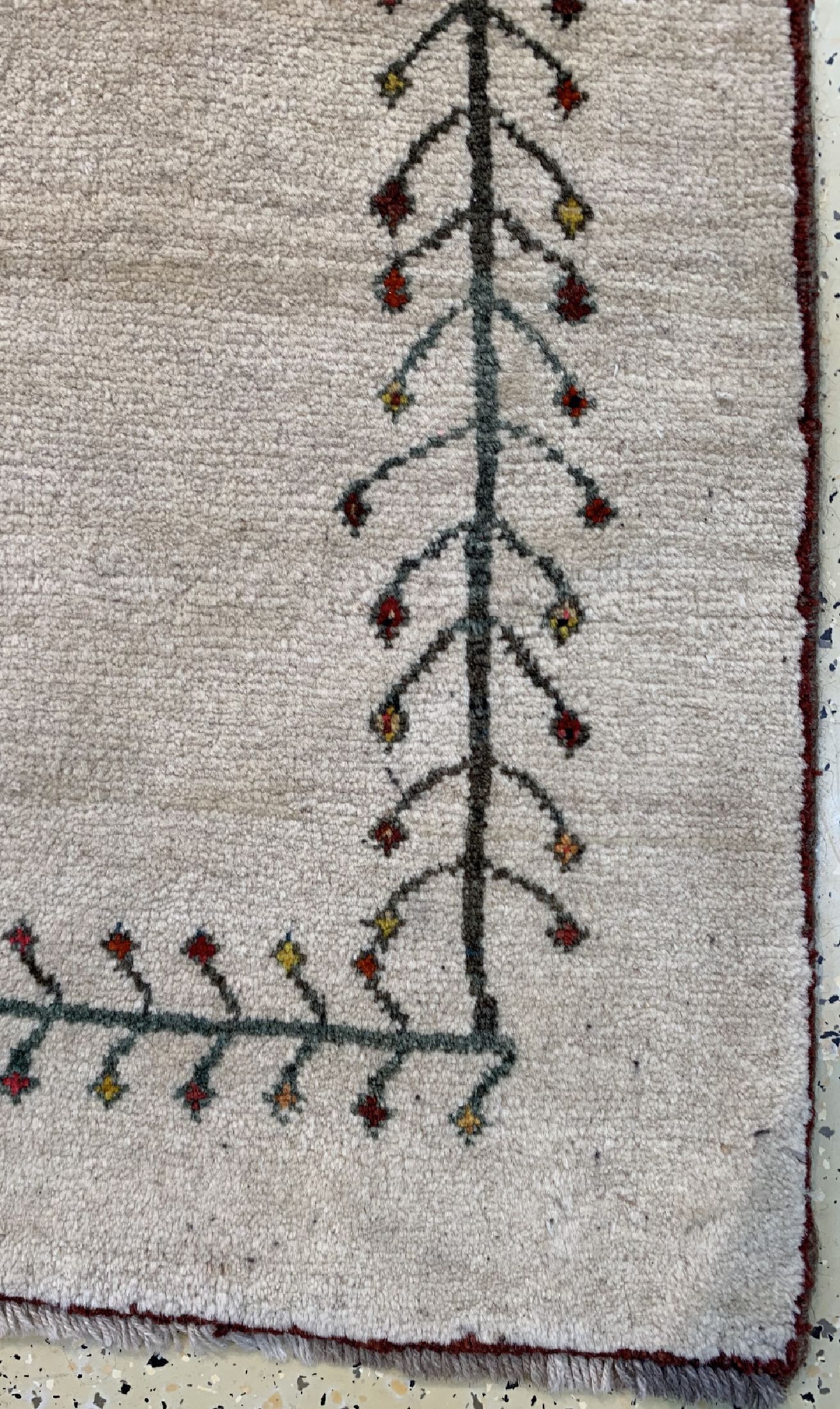 Detail a: Gabbeh alt, Persien, ca. 60 Jahre, Wolle auf Wolle, ca. 262 x 160 cm, EHZ: 2