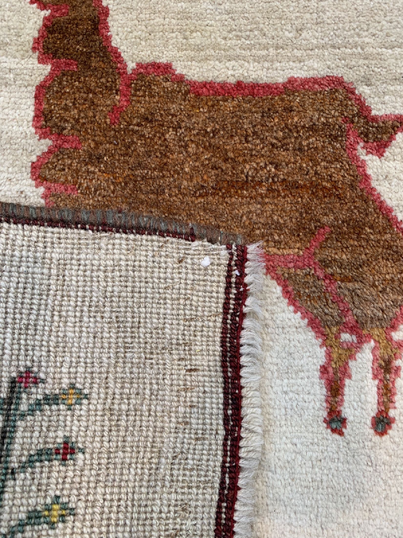 Detail e: Gabbeh alt, Persien, ca. 60 Jahre, Wolle auf Wolle, ca. 262 x 160 cm, EHZ: 2