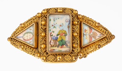 Image 26679092 - Belt buckle with miniature paintings