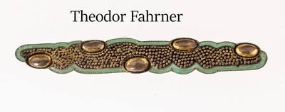 Image 26679095 - THEODOR FAHRNER brooch with matte enamel
