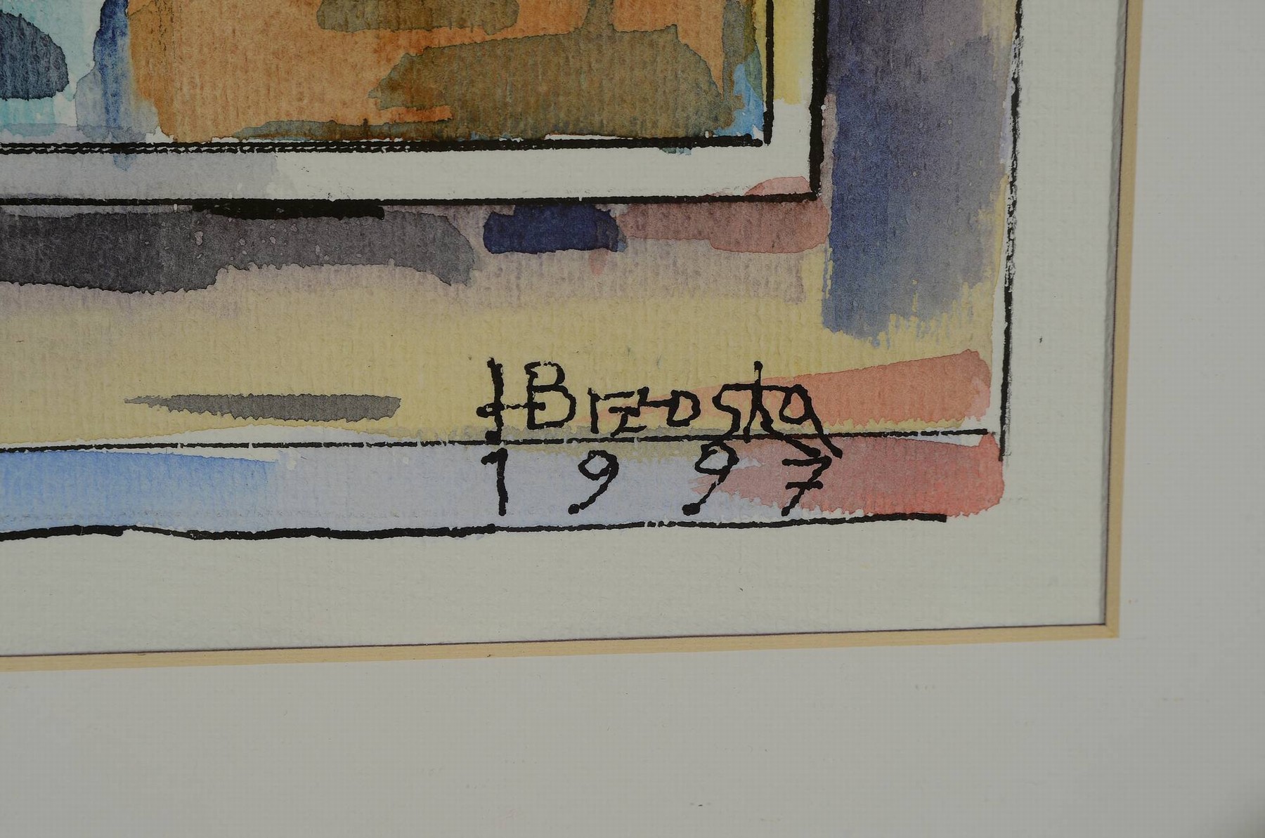 Detail a: Helmut Göttl, 1934 Decim/Tschechien - 2011, Studium in Freiburg und an der AK Karlsruhe bei Karl Hubbuch, Mischtechnik,Klassenzimmer, ...