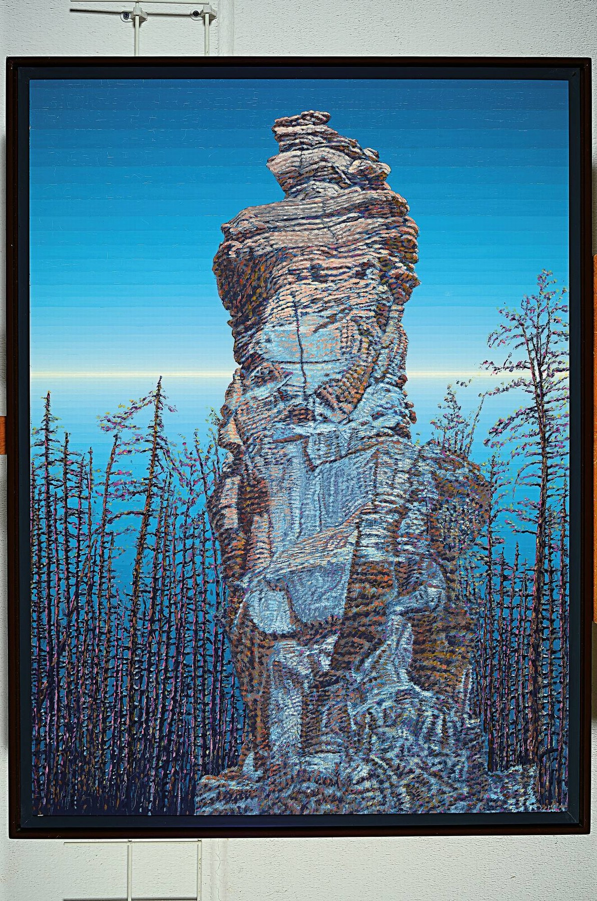 Detail k: Klaus Wendel, 1935 Wollmesheim - 2005, Studium an der Akademie Karlsruhe bei Karl Hubbuch, aus der Serie "Monumente der Erdgeschichte - Pfälzer ...