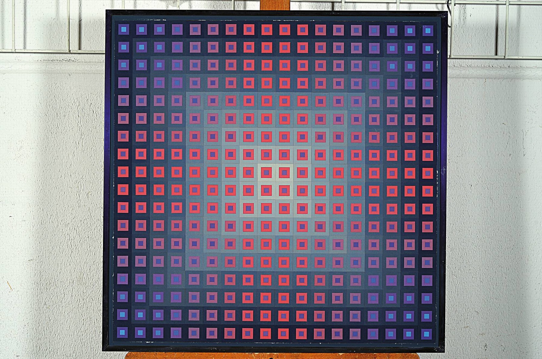 Detail k: Klaus Wendel, 1935 Wollmesheim - 2005, Studium an der Akademie Karlsruhe bei Karl Hubbuch, hier Facetten B I, rückseitig signeirt und betitelt und ...