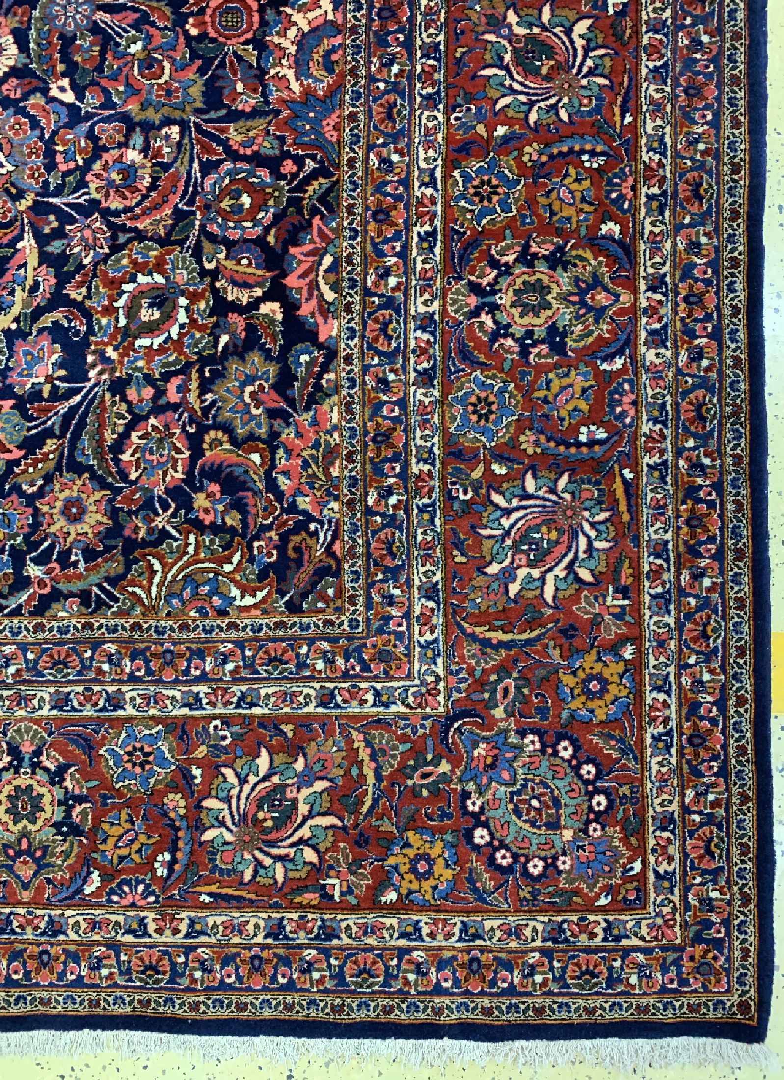 Detail a: Keschan Kork fein, Persien, um 1930, Korkwolle auf Baumwolle, ca. 466 x 320 cm, EHZ: 2