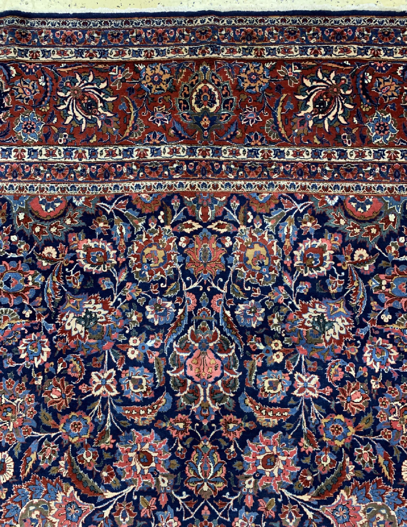 Detail d: Keschan Kork fein, Persien, um 1930, Korkwolle auf Baumwolle, ca. 466 x 320 cm, EHZ: 2