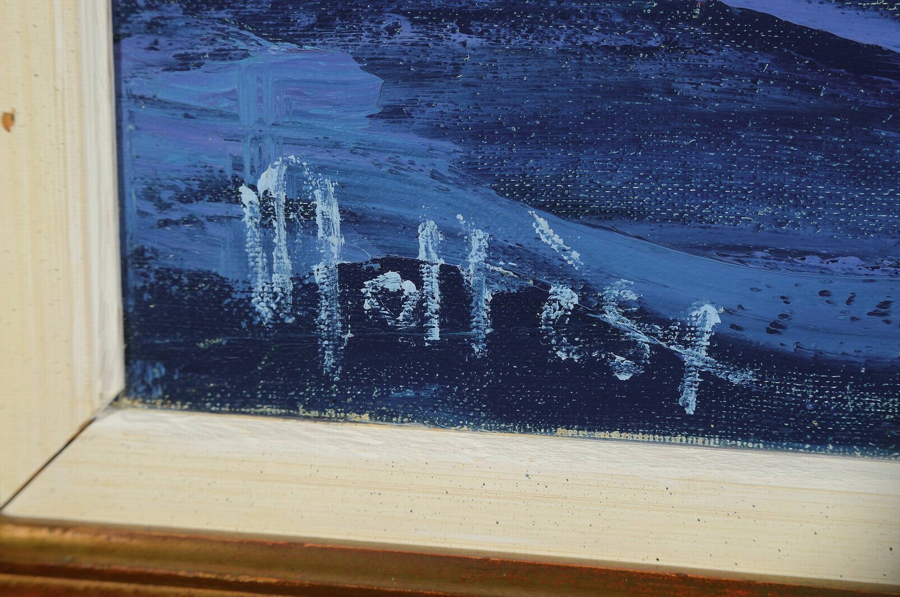 Detail a: Jean-Pierre Maltese, geb. 1946, "Antibes", Öl/Lwd, expressive Spachteltechnik, links unten signiert, ca. 60x73cm, R. ca. 78x92cm