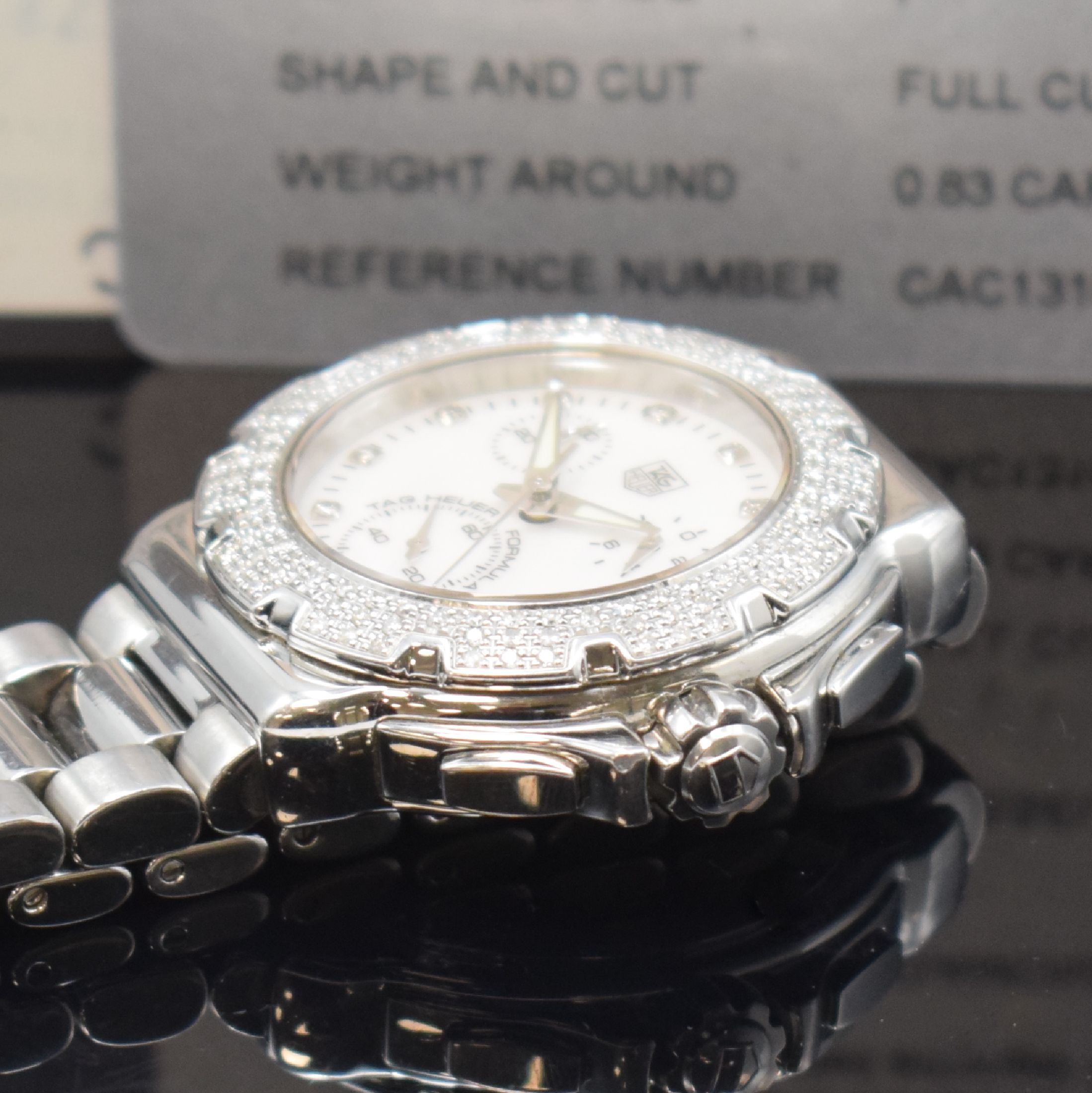 Detail c: TAG HEUER Formula 1 Lady Damenarmbanduhr mit Chronograph Referenz CAC1310, quarz, Schweiz verk. lt. beil. Gar.-Karte 10/2010, verschr. ...