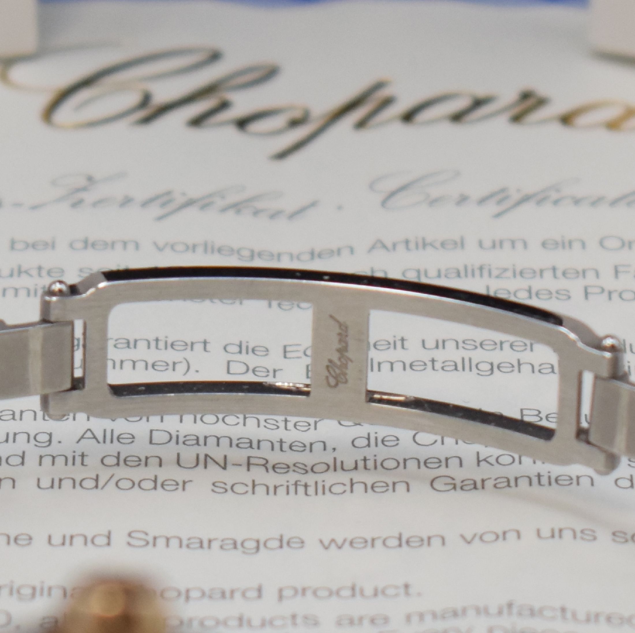 Detail b: CHOPARD Damenarmbanduhr Serie Happy Sport Referenz 278488-9001, Edelstahl/Rotgold kombiniert inkl Gliederband m. dopp. Faltschl., quarz, Boden 8-fach ...