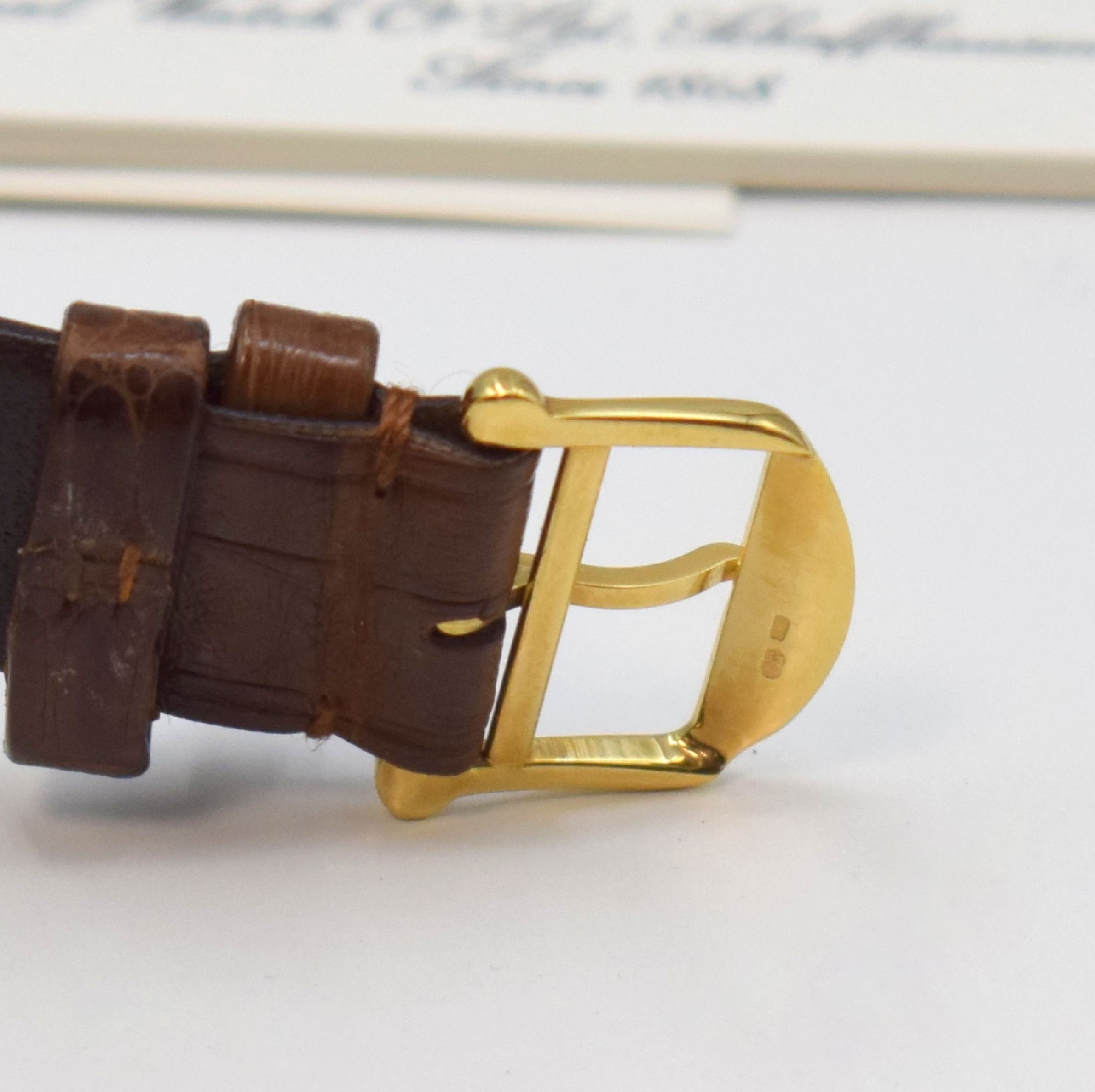 Detail c: IWC feiner astronomischer Armbandchronograph Modell Da Vinci mit ewigem Kalender Referenz 3750 in GG 750/000, Automatik, orig. Lederband m. orig. ...