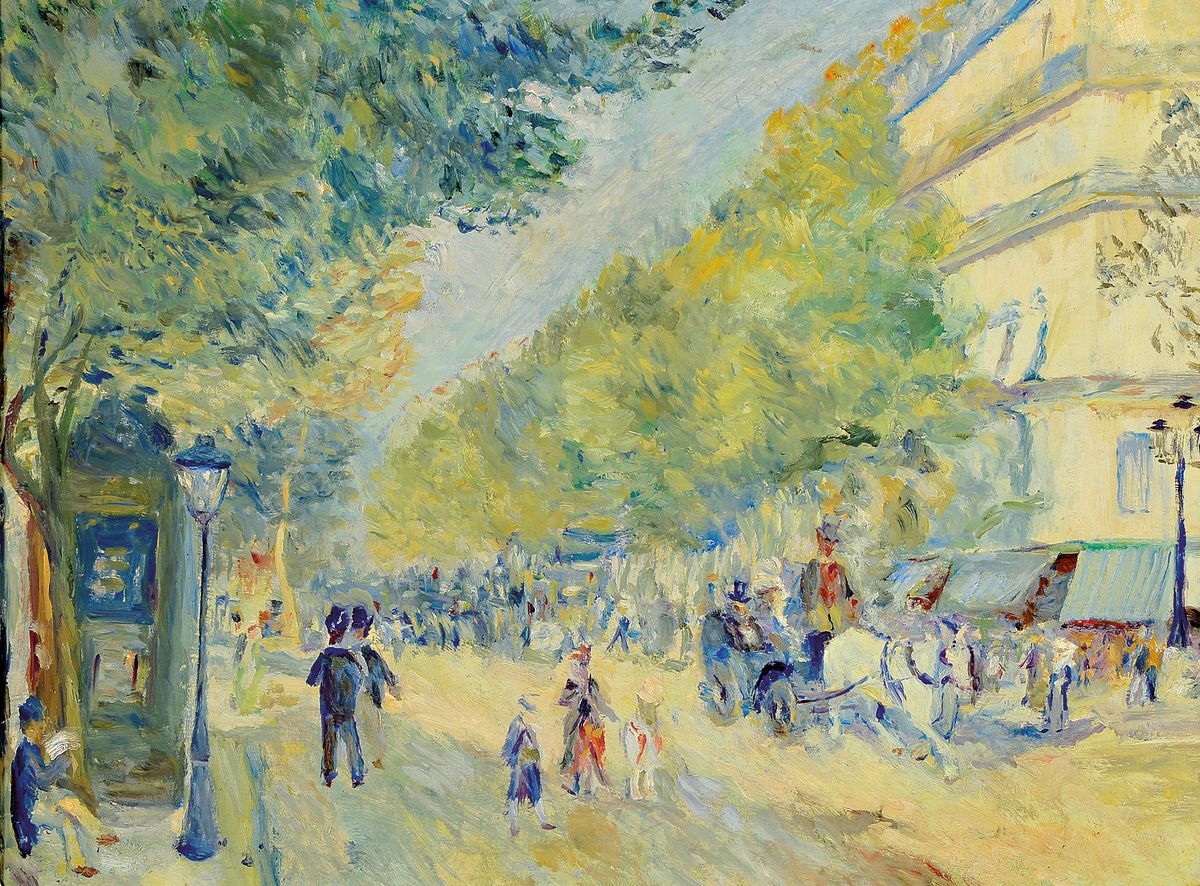 Kopie nach Edouard Monet, um 1900/10, Motiv nach einem in der Literatur erwähnten und als verschollen geltenden Motiv, Öl/Platte, ca. 36.5 x 48 cm, ...