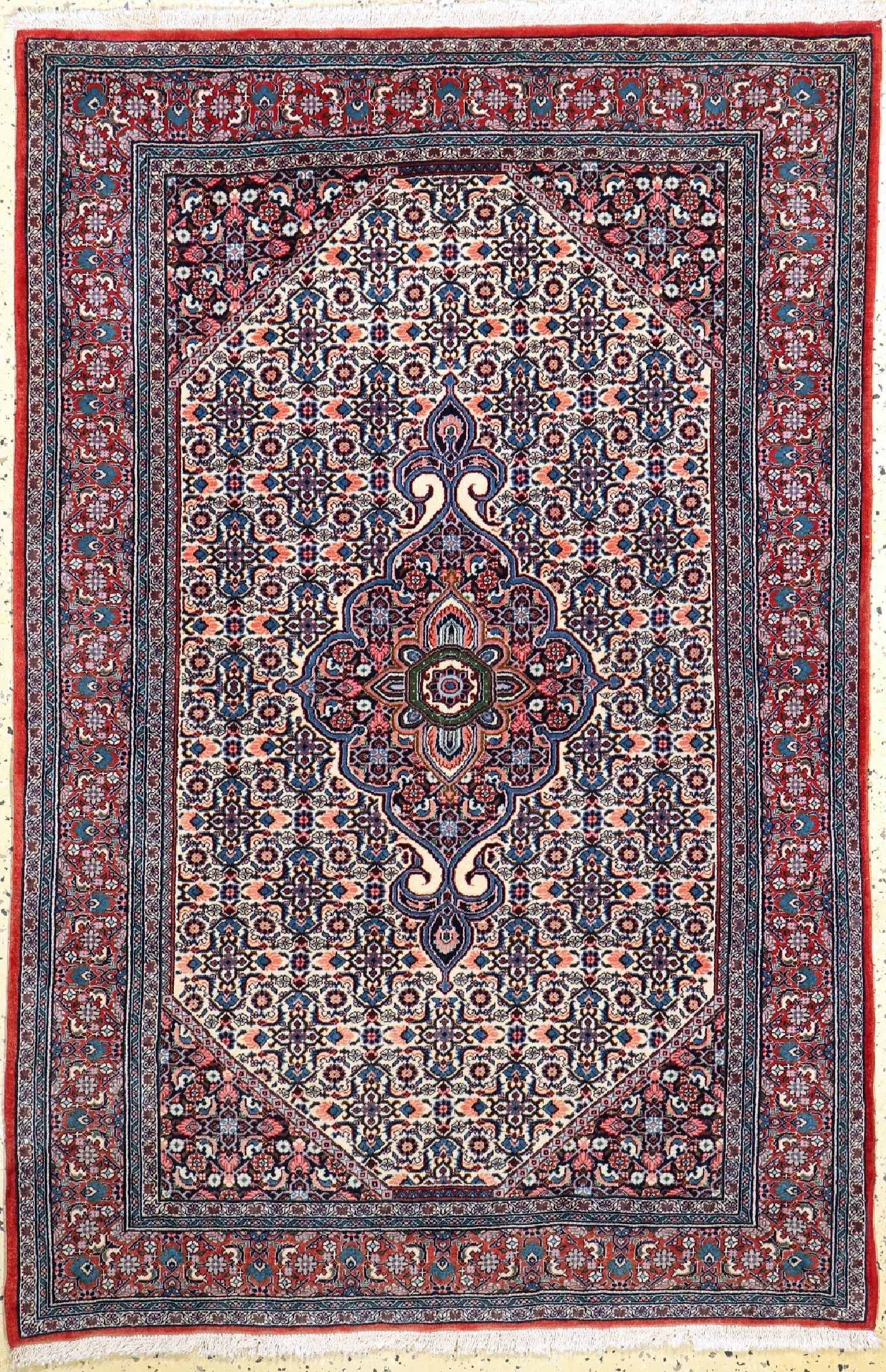 Bidjar sehr fein, Persien, um 1950, Korkwolle, ca. 161 x 109 cm, EHZ: 1-2