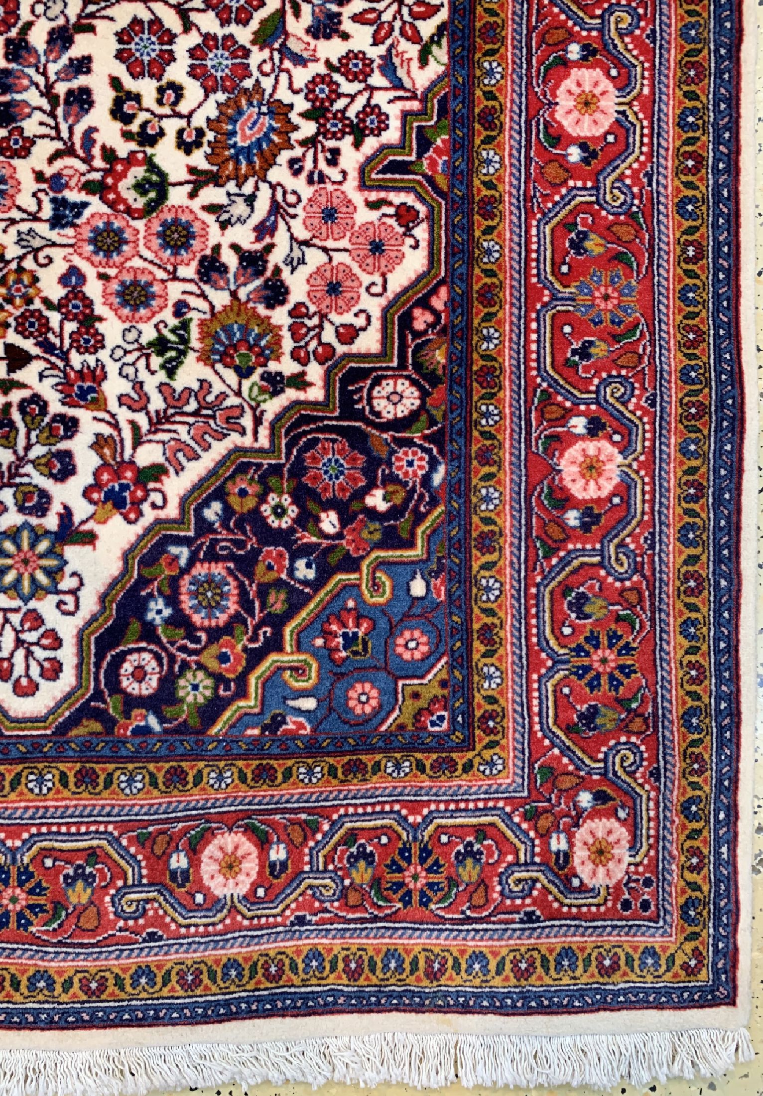 Detail a: Sarogh fein, Persien, um 1960, Korkwolle, ca. 210 x 133 cm, EHZ: 1-2