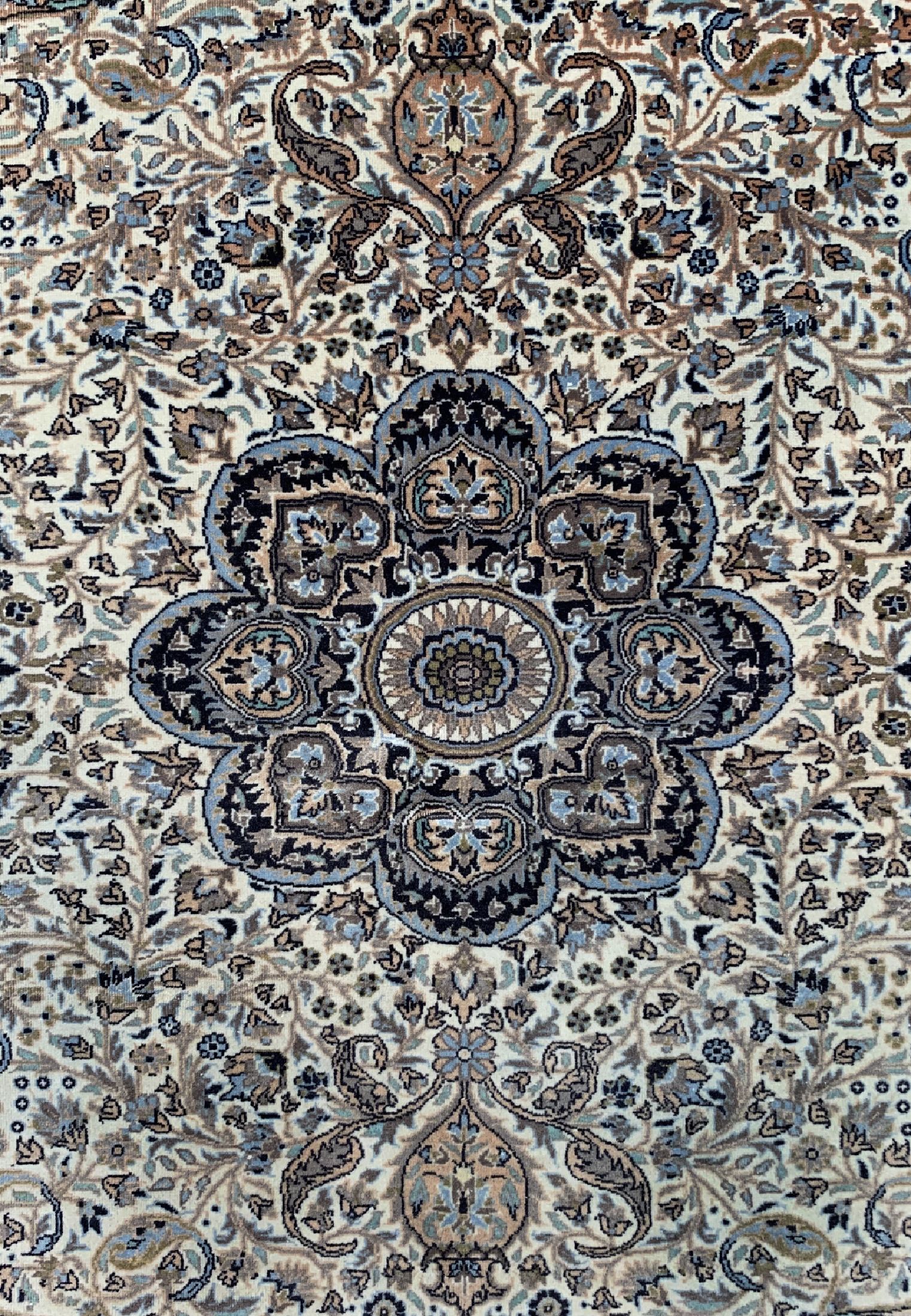 Detail c: Lahor, Pakistan, um 1960, Wolle auf Baumwolle, ca. 182 x 121 cm, EHZ: 2