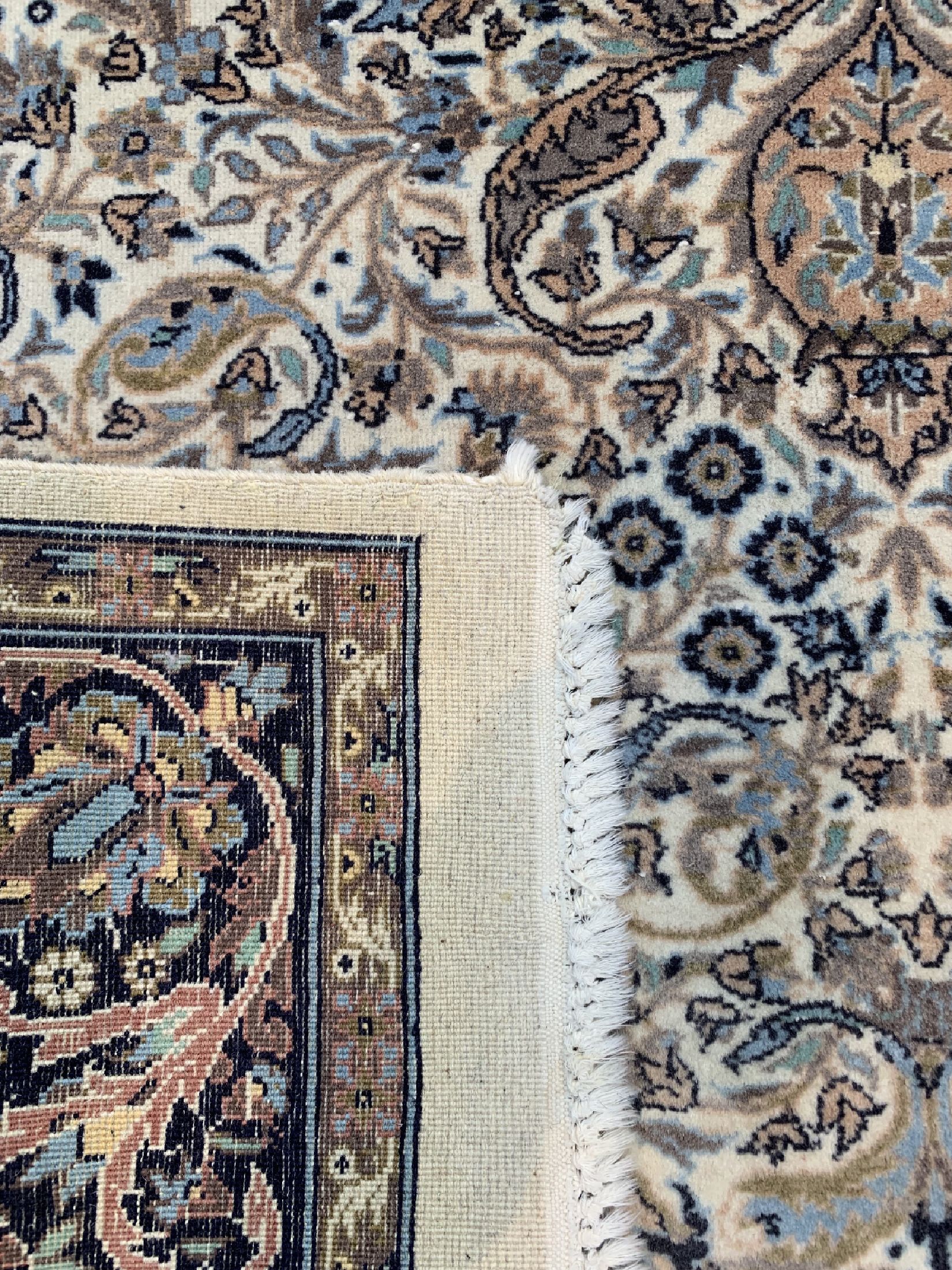 Detail d: Lahor, Pakistan, um 1960, Wolle auf Baumwolle, ca. 182 x 121 cm, EHZ: 2